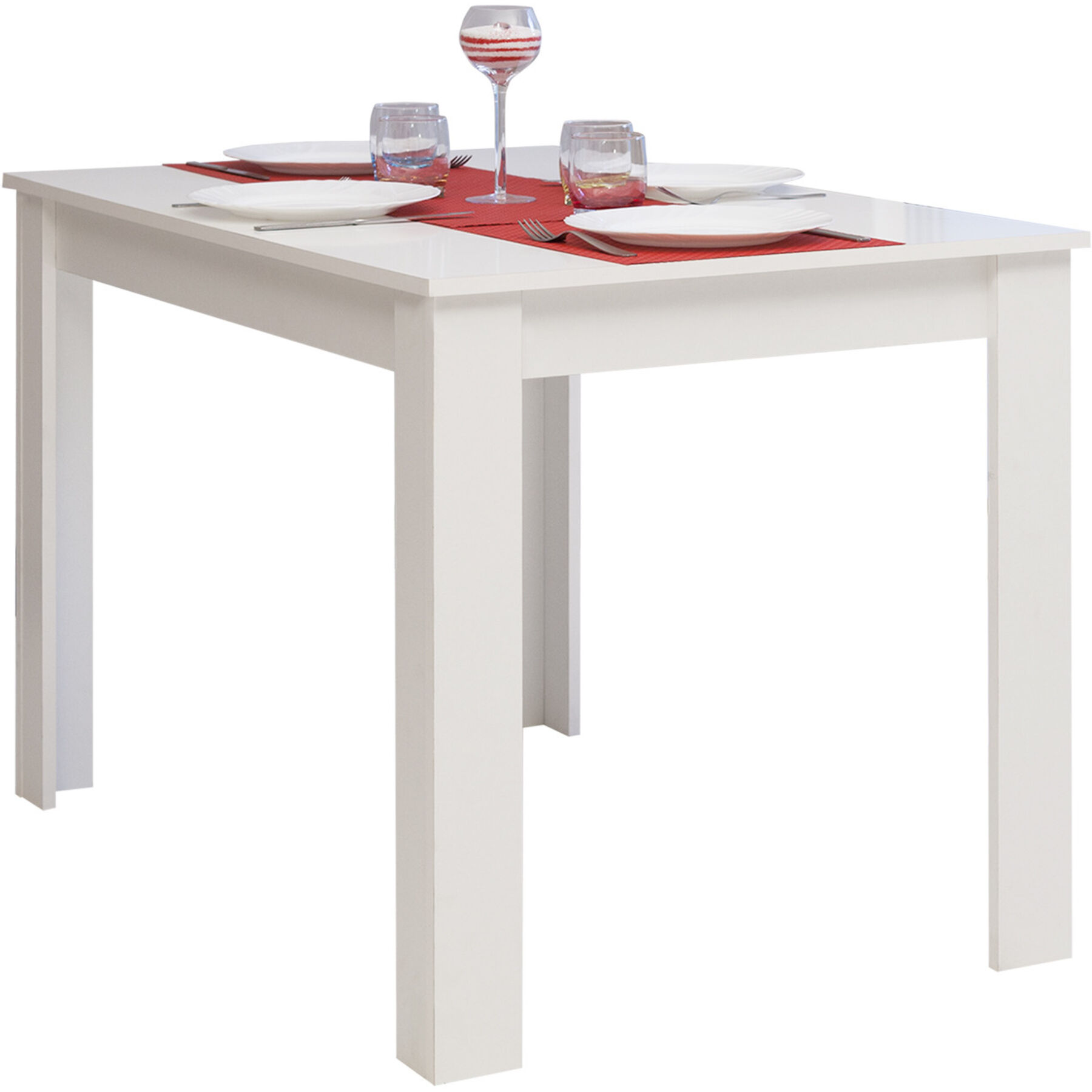 Tisch Mero Holzwerkstoff Weiss B 110 T 70 cm