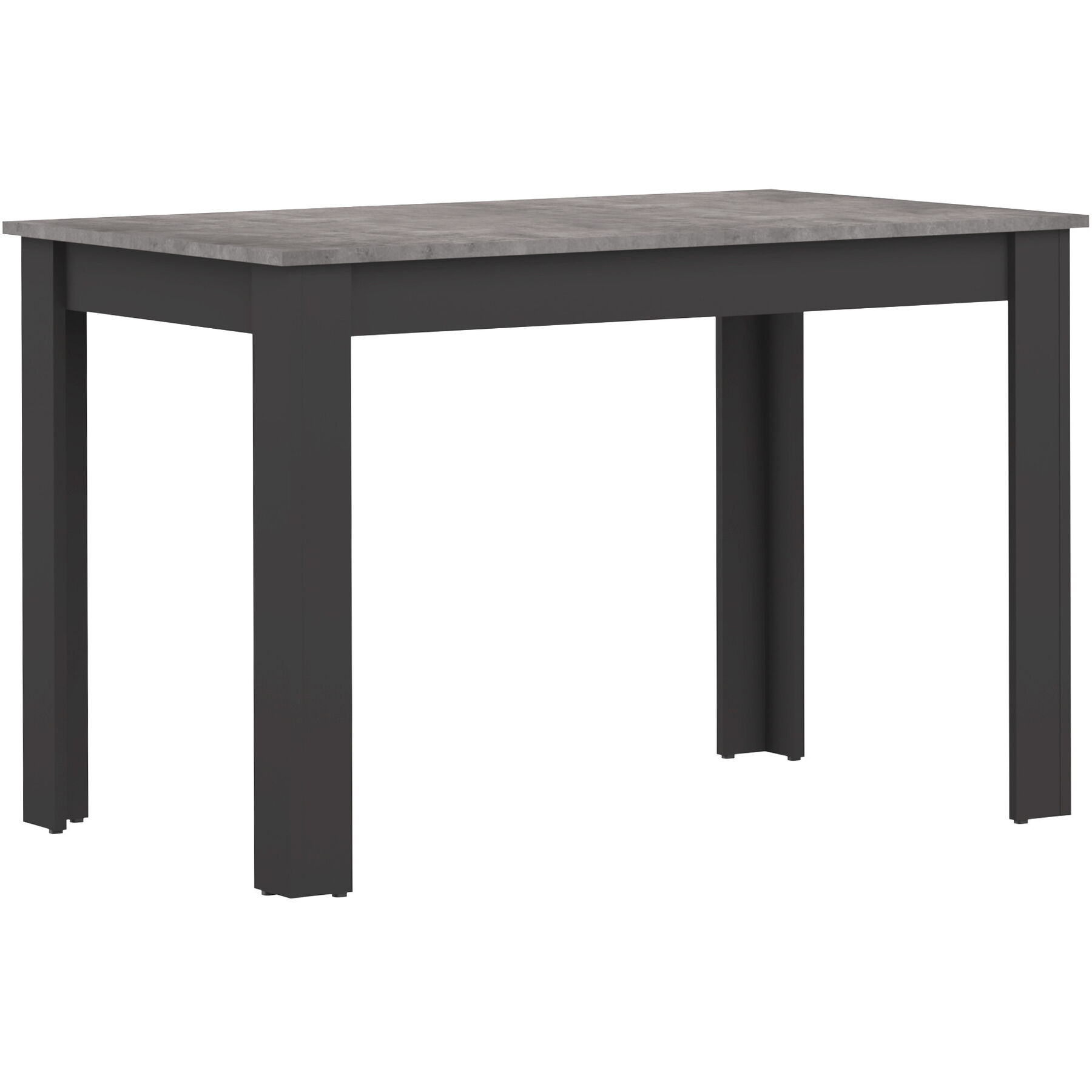 Tisch Mero Holzwerkstoff Grau, Schwarz B 110 T 70 cm