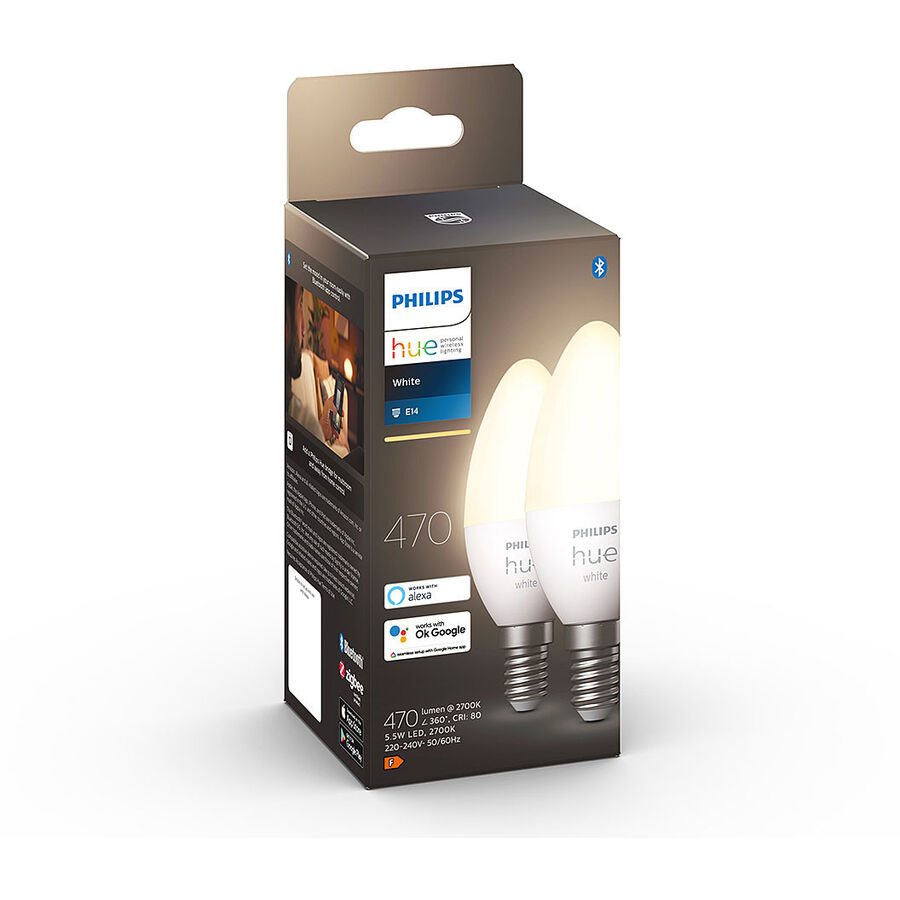 Philips Hue Philips Hue LED Kerze E14 Weiss 5.5 W 2 Stück
