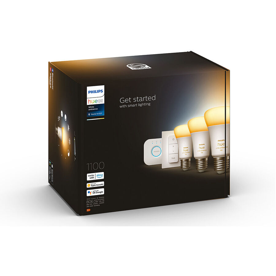 Philips Hue Philips Hue White Ambiance E27 8 W 3 Stück