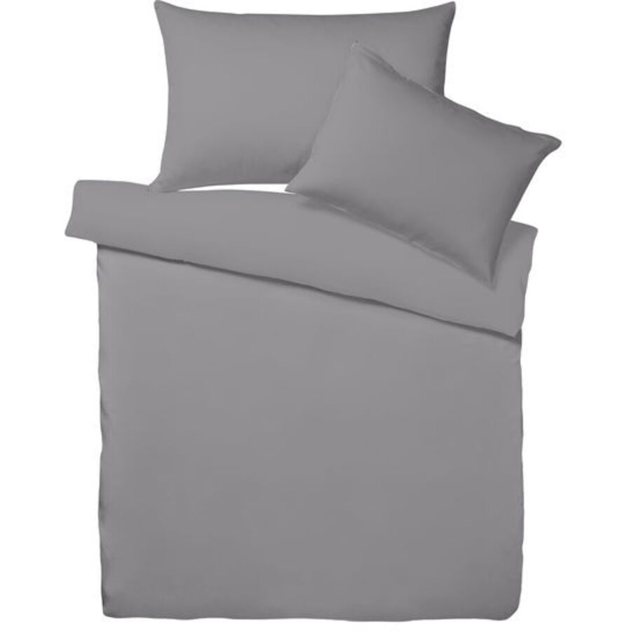 Living Home Bettwäschegarnitur Melange Uni