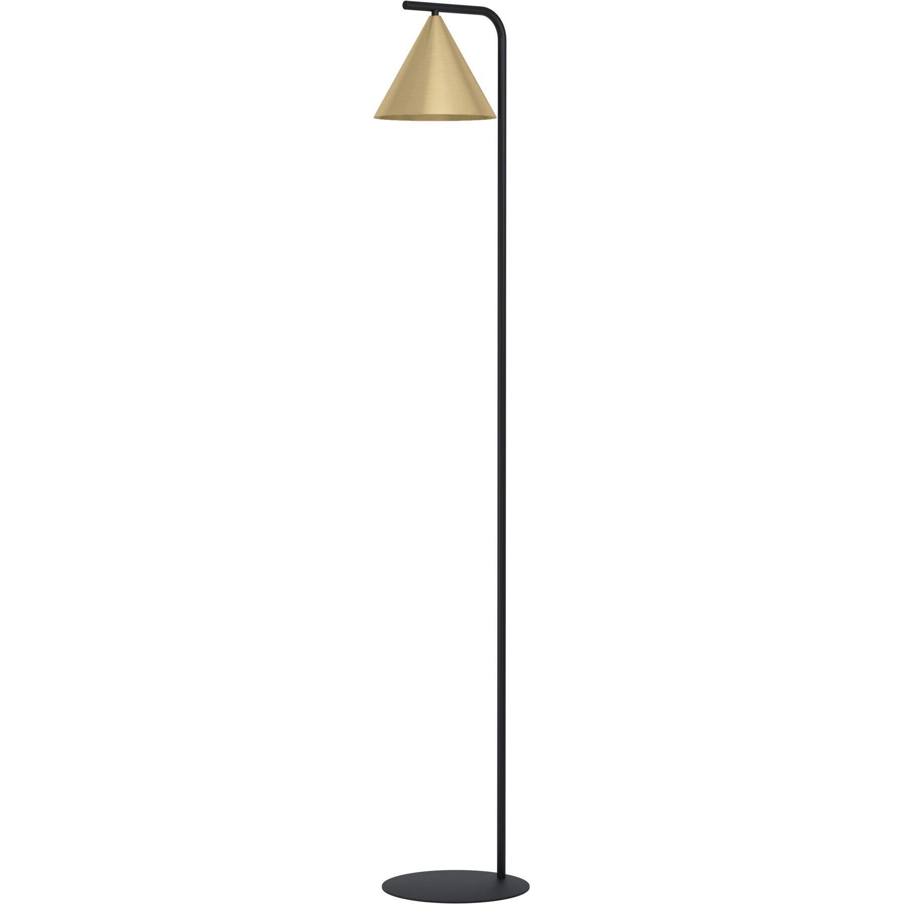 Eglo Stehlampe Narices Schwarz/messing Stahl H 29.5 cm