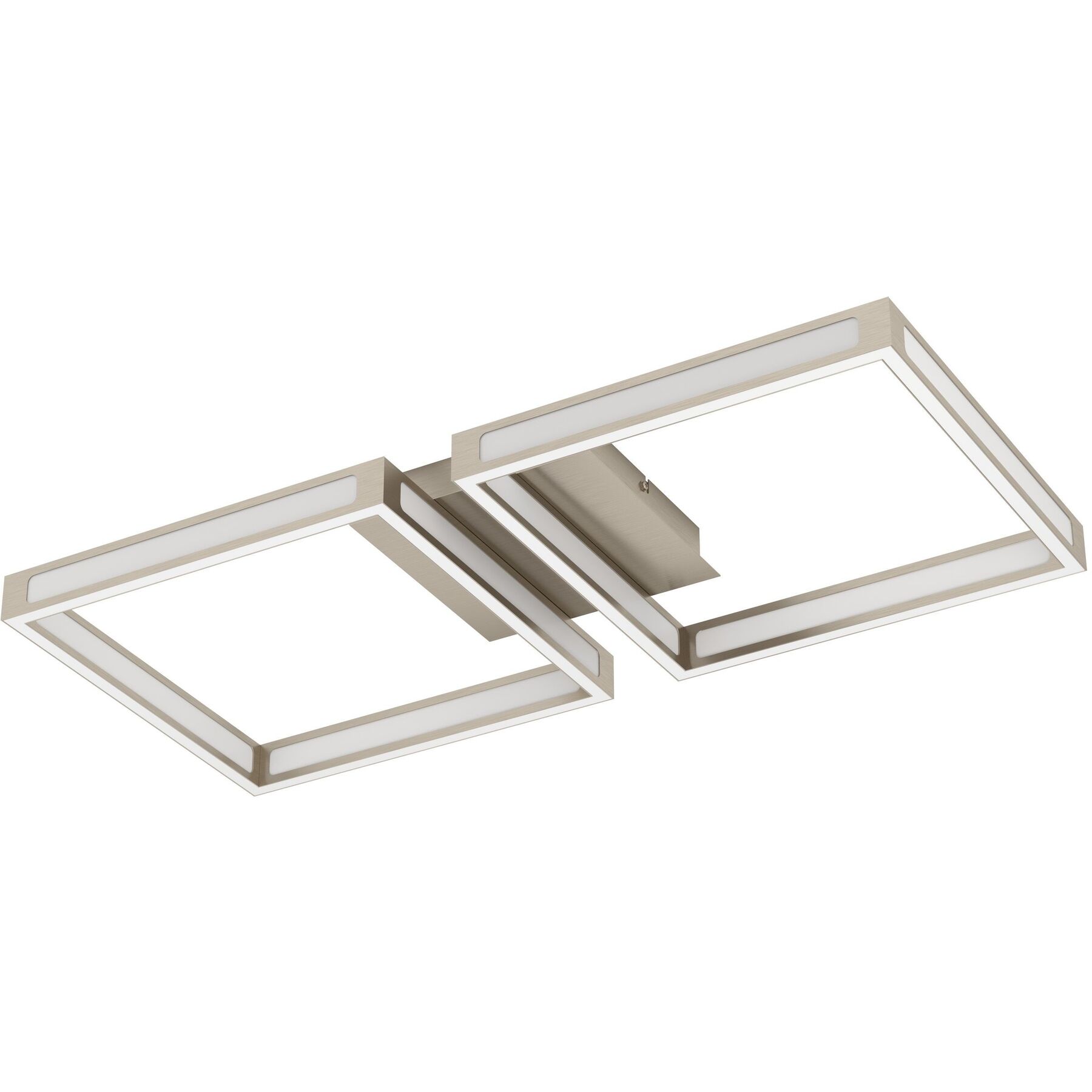 Eglo Deckenlampe Altaflor Nickel matt Kunststoff/Stahl 3040 lm B 65 cm - LED - Lichtfarbe: Warmweiss - LED Energiesparlampen