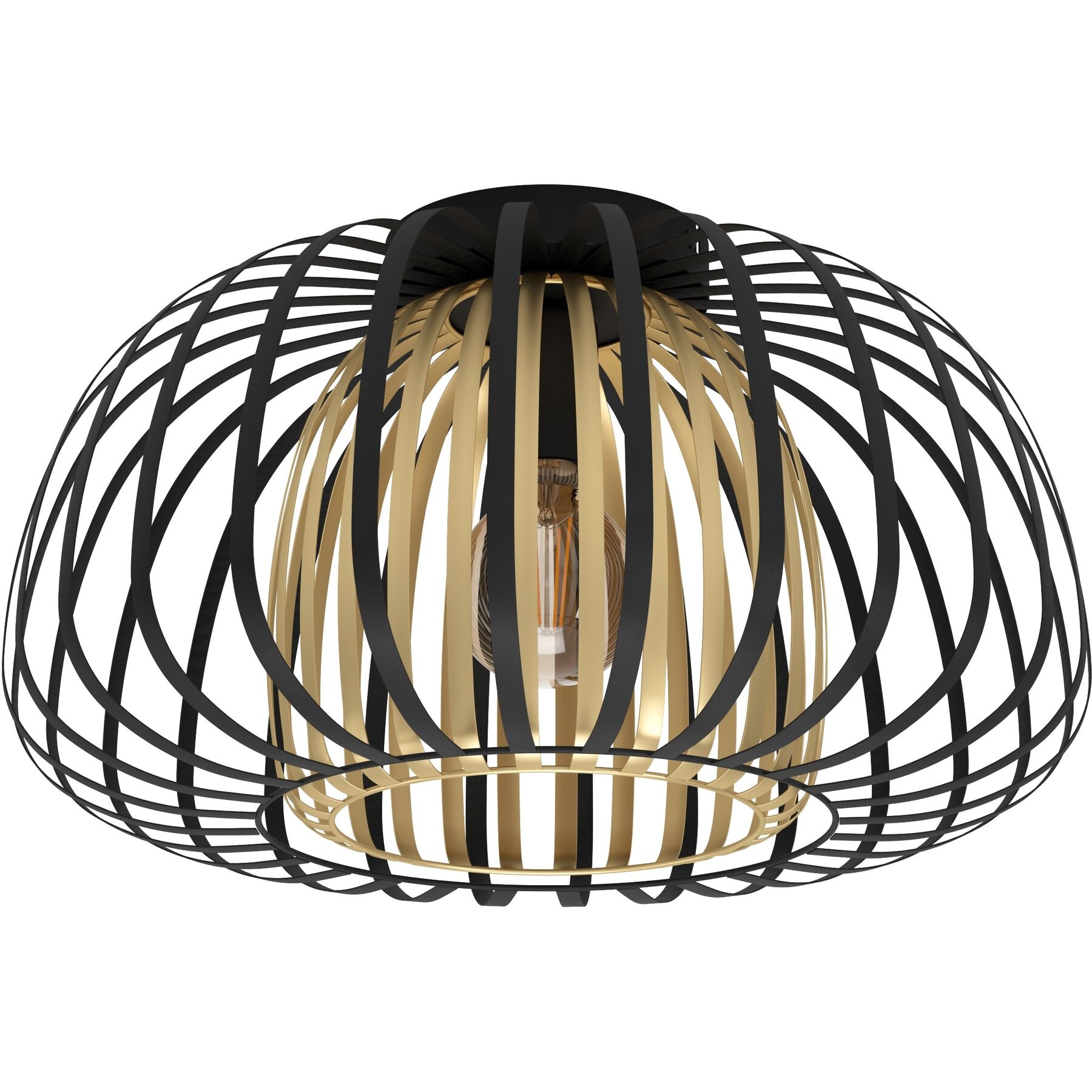 Eglo Deckenlampe Encinitos Schwarz-gold Stahl