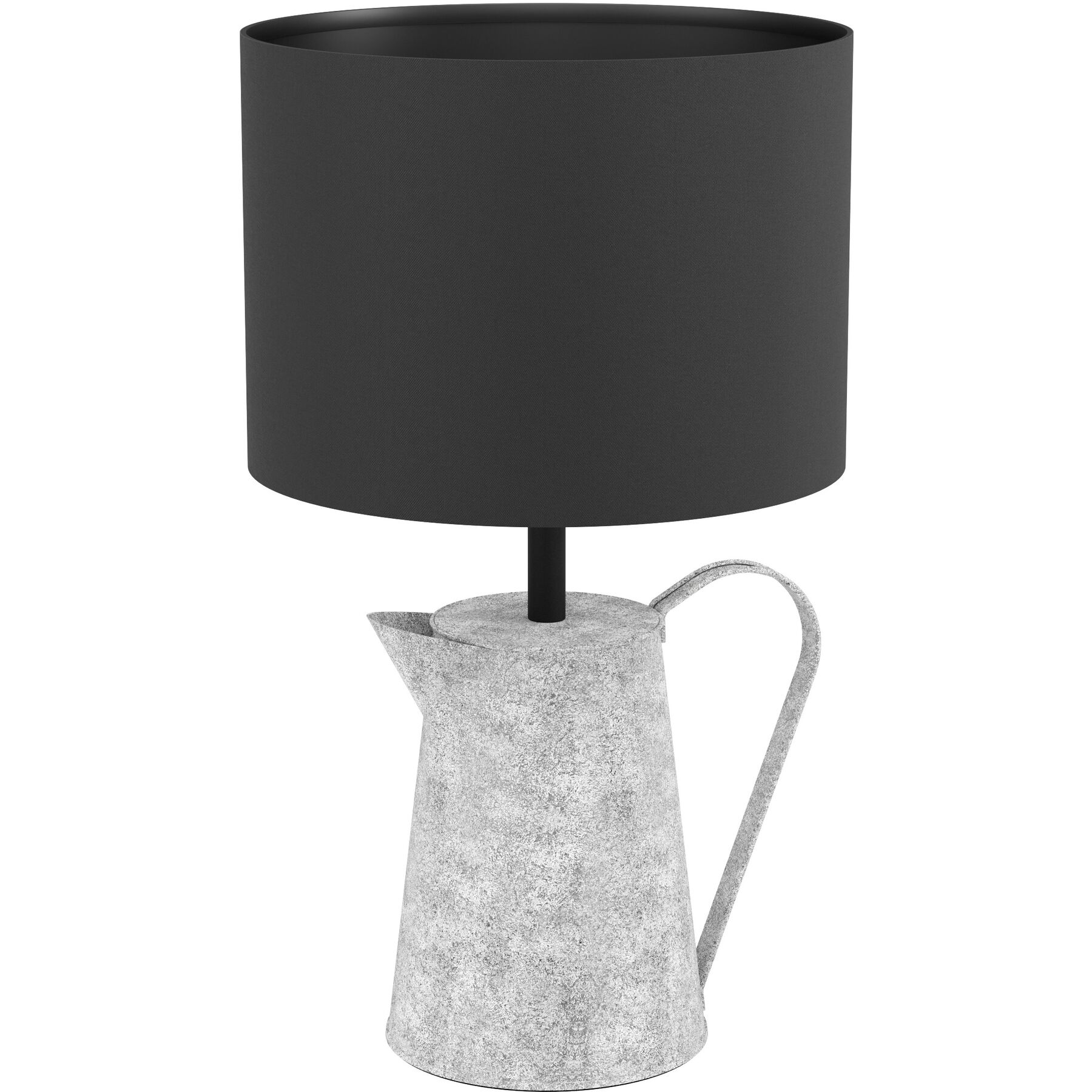 Eglo Tischlampe Kensal Grau/schwarz Textilen