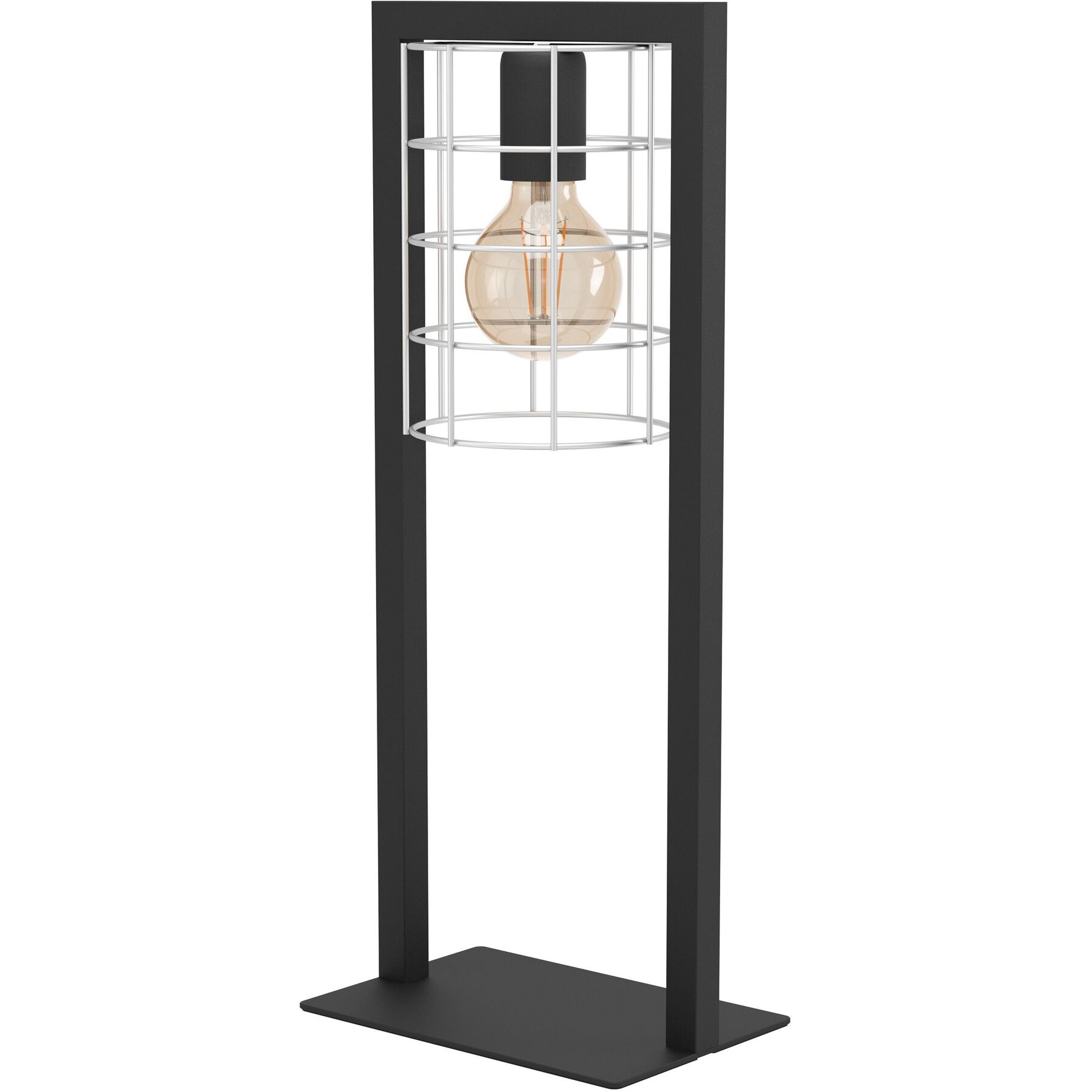Eglo Tischlampe Jubily Schwarz Stahl H 22 cm