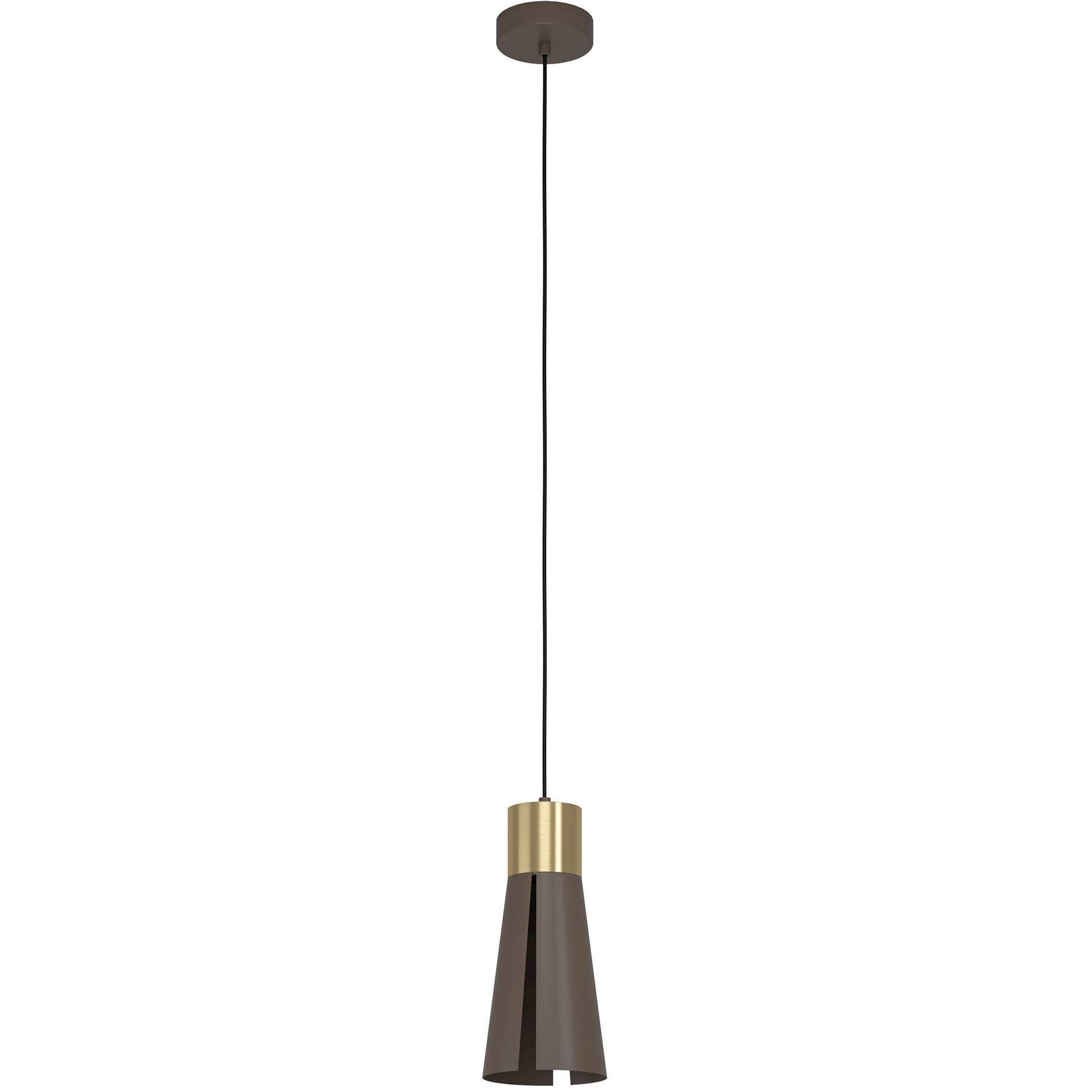 Eglo Pendellampe Losalomas Messing gebürstet/smoky Stahl - LED - LED Energiesparlampen