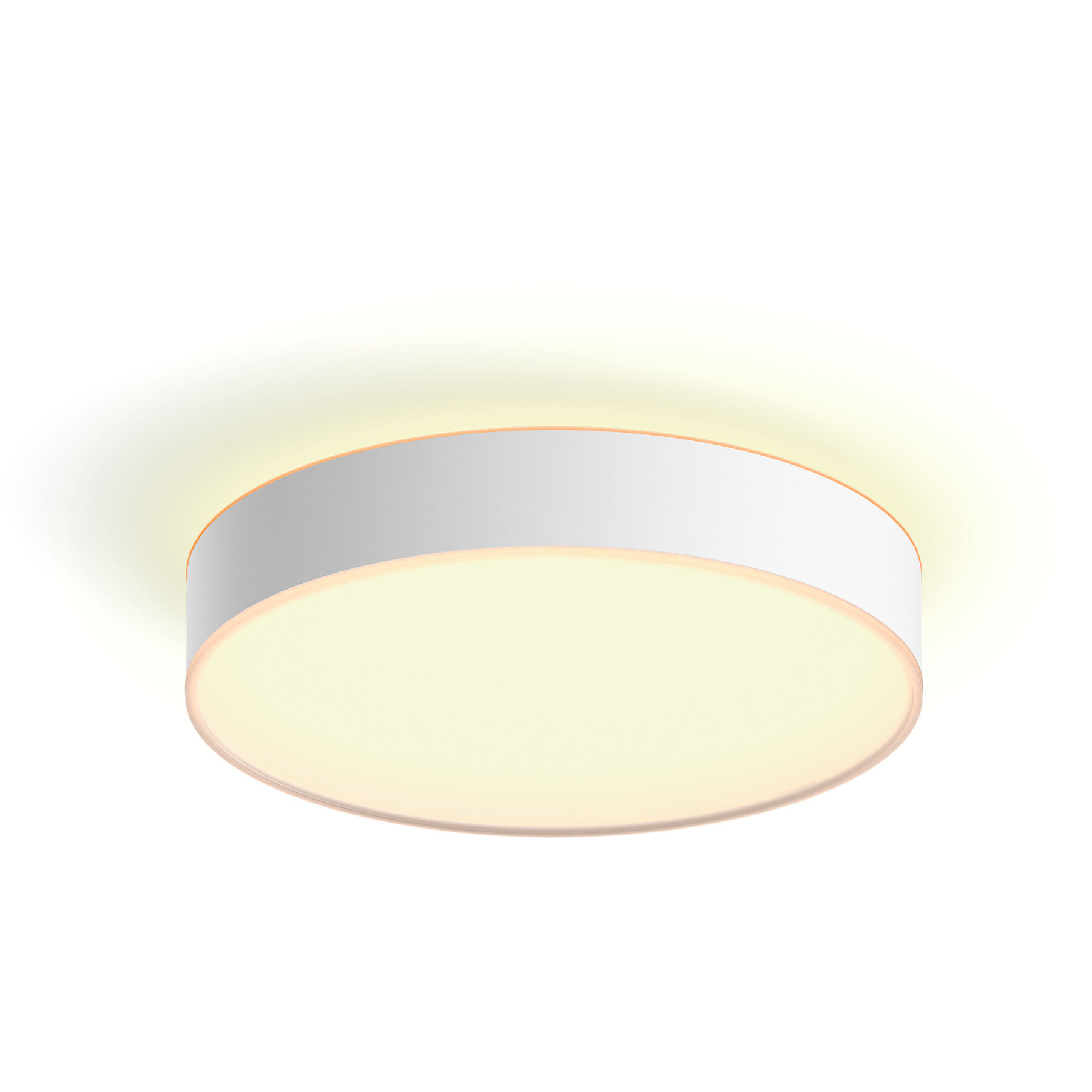 Deckenlampe Philips Hue Enrave M Kunststoff weiss Ø 38.1cm - Material: Metall, Synthetik - LED - Lichtfarbe: Warmweiss - Kaltes Tagesweiss - LED Energiesparlampen