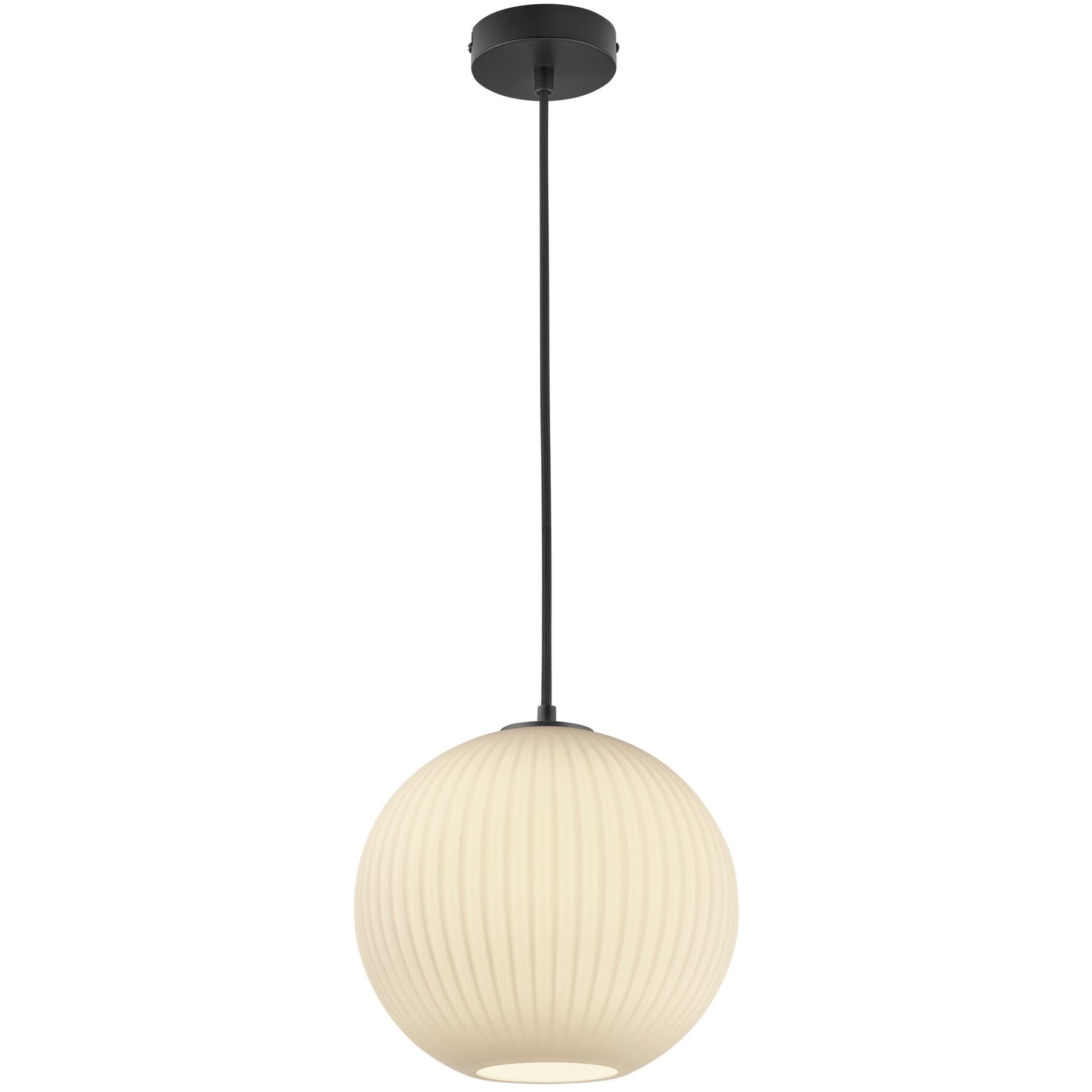 Pendellampe Loft schwarz Metall B 25 cm