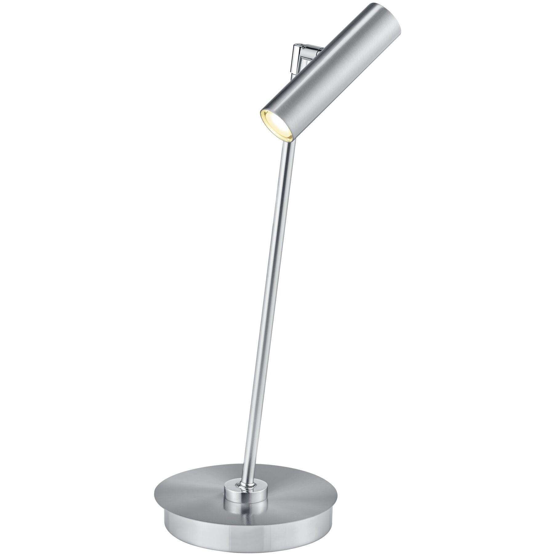 Tischlampe Tom silber Nickel matt/Chrom abgesetzt H 50 cm 540 lm - LED - Lichtfarbe: Extra warmweiss- LED Energiesparlampe