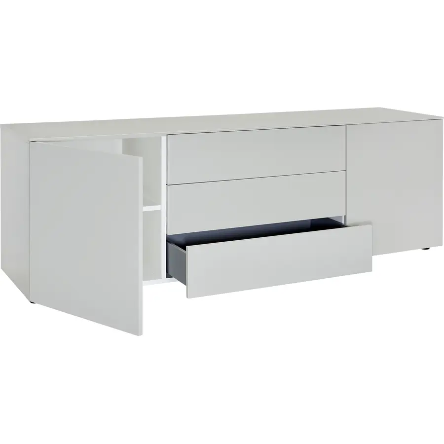 Sideboard Miami Hellgrau Holzwerkstoff B 180 H 60 cm