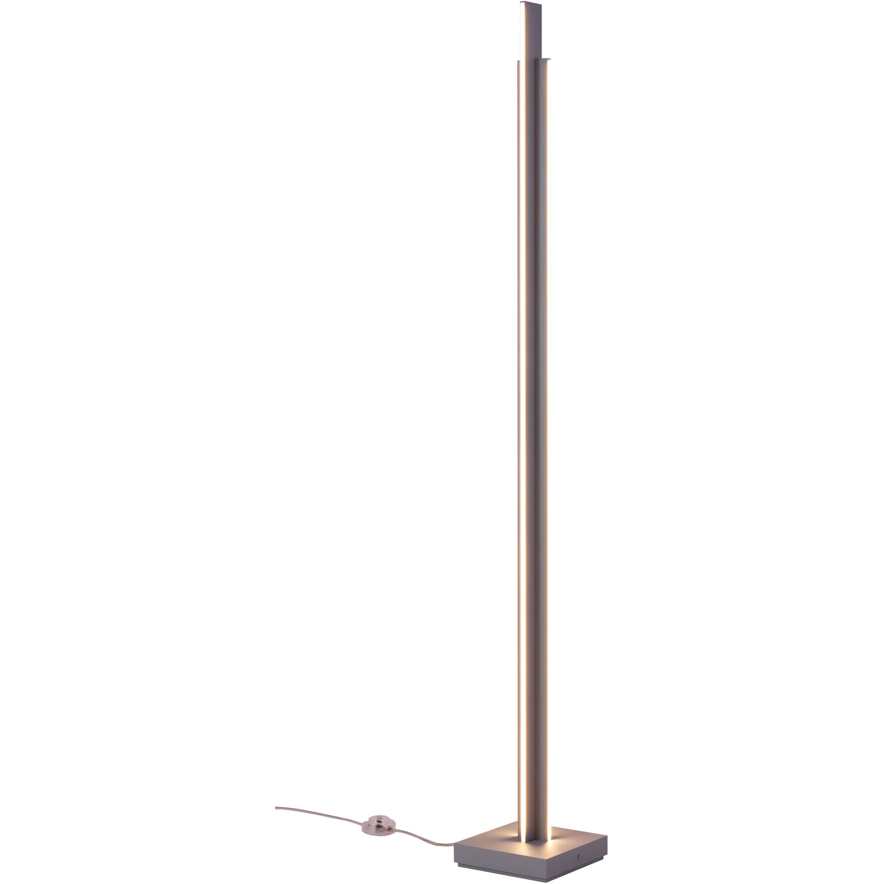 Bopp Stehlampe Nano Aluminium Aluminium 5668 lm Dimmbar H 155 cm - LED - Lichtfarbe: Extra warmweiss - LED Energiesparlampen