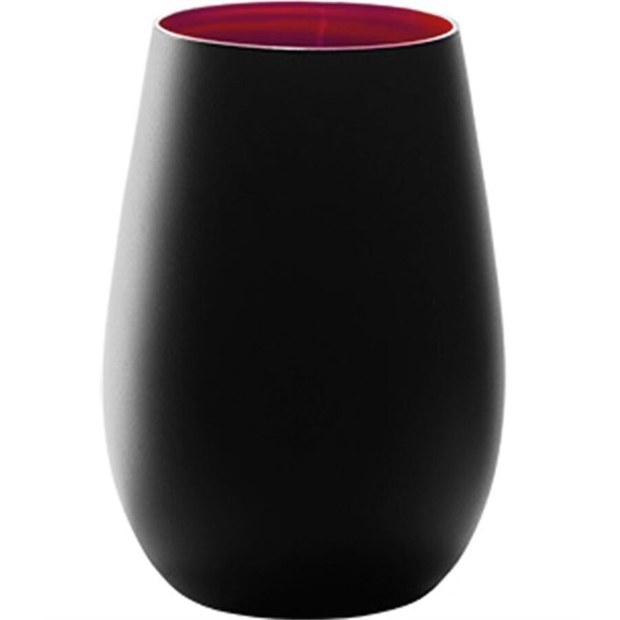 Becher Elements Rot/Schwarz Glas 0.465 l