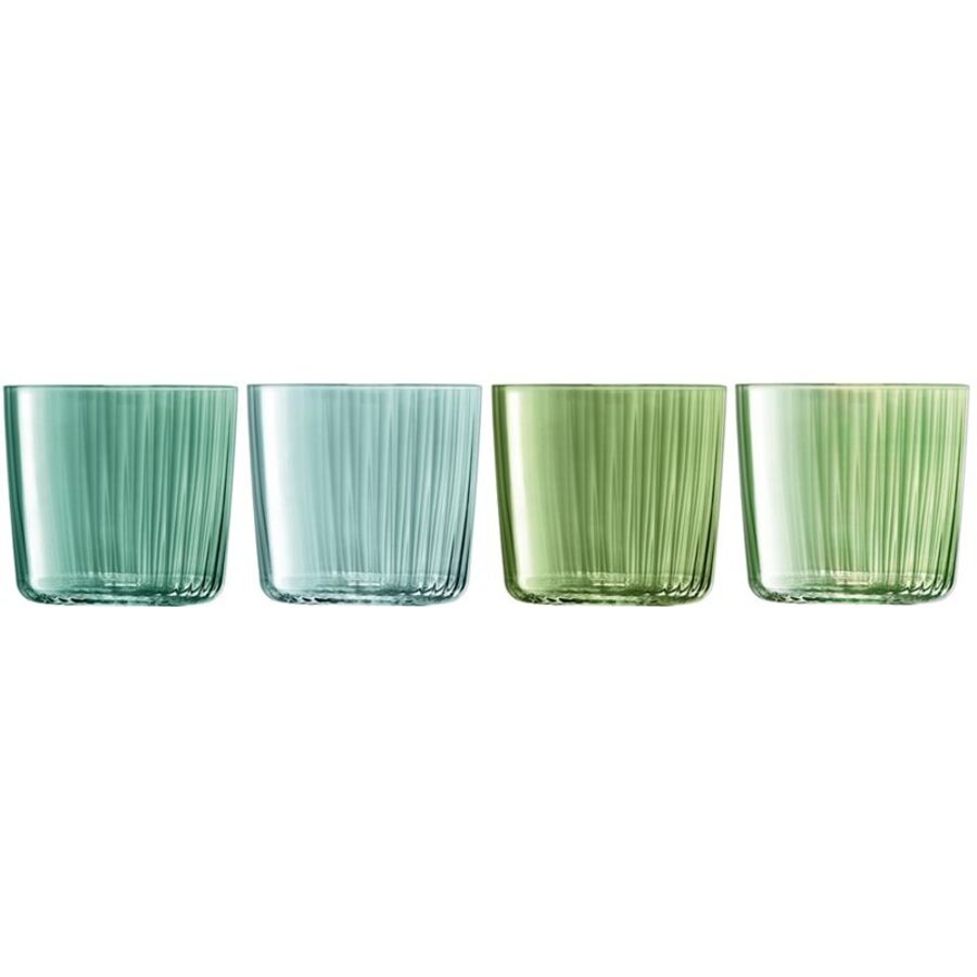 Kelch-Set Gems Grün/Blau Glas 0.31 l