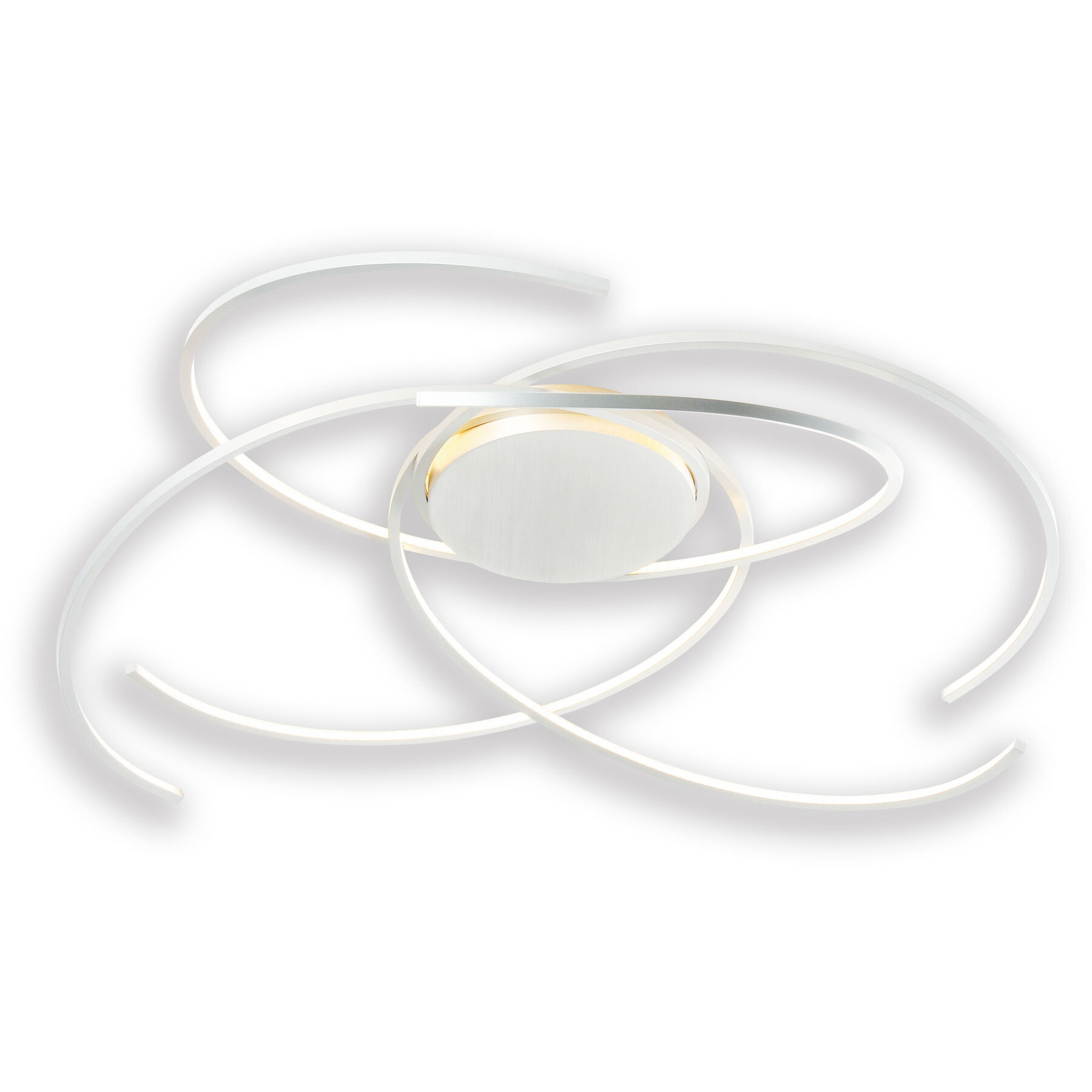 Escale Deckenlampe Space weiss Aluminium 1606 lm B 80 cm - LED - Lichtfarbe: Extra warmweiss- LED Energiesparlampe