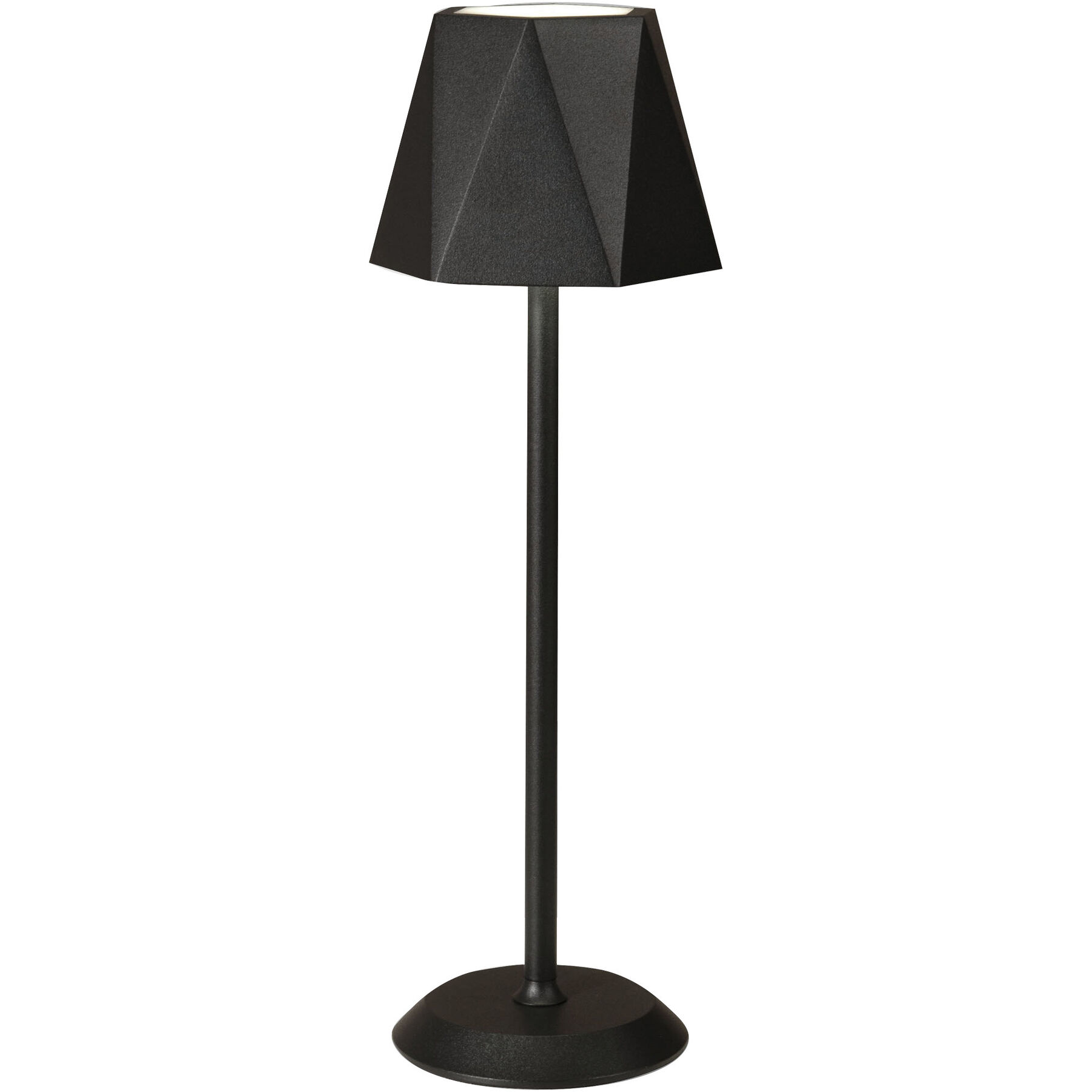 Tischlampe Keely schwarz Metall H 38 cm 320 lm - LED - Lichtfarbe: Warmweiss - LED Energiesparlampen