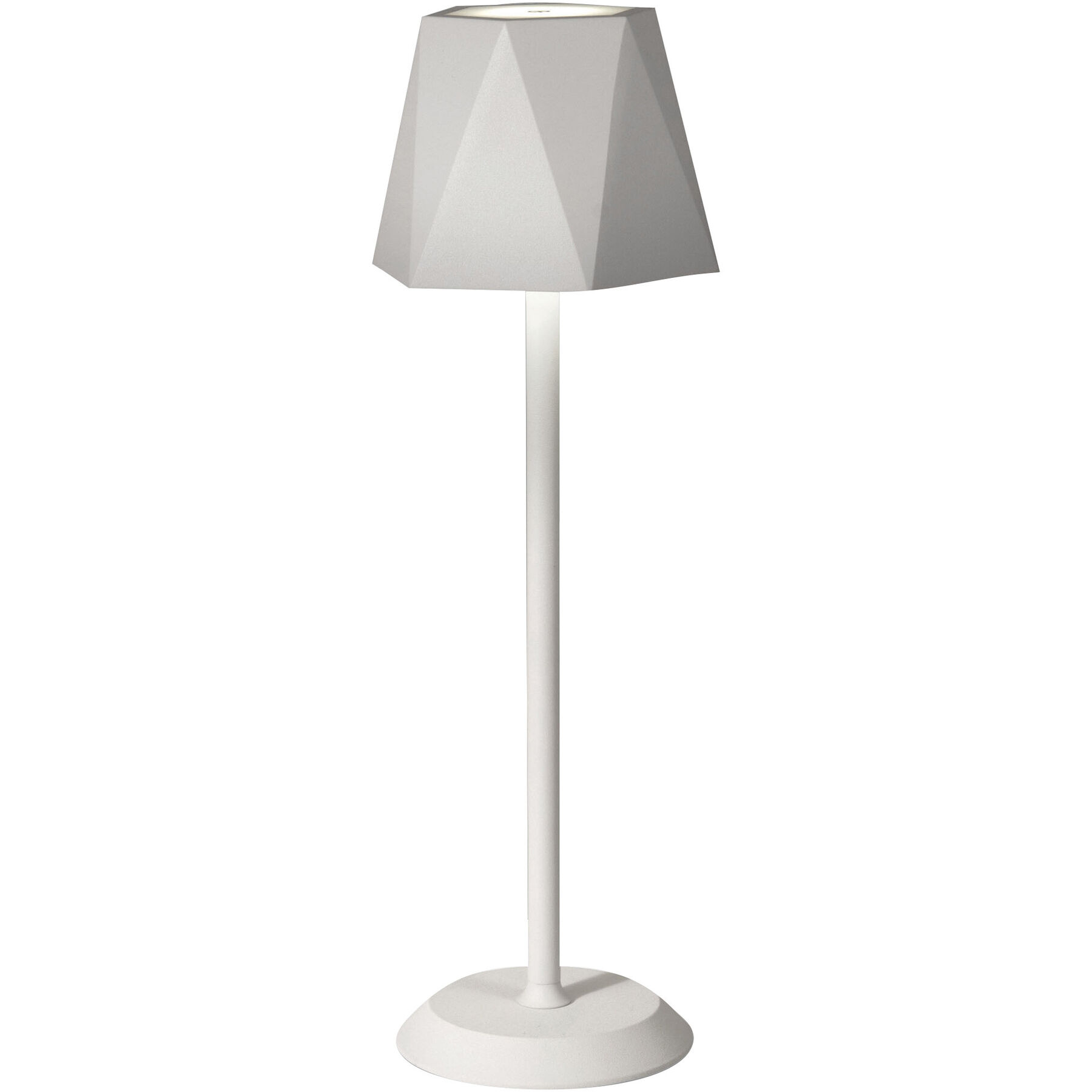 Tischlampe Keely weiss Metall H 38 cm 320 lm - LED - Lichtfarbe: Warmweiss - LED Energiesparlampen
