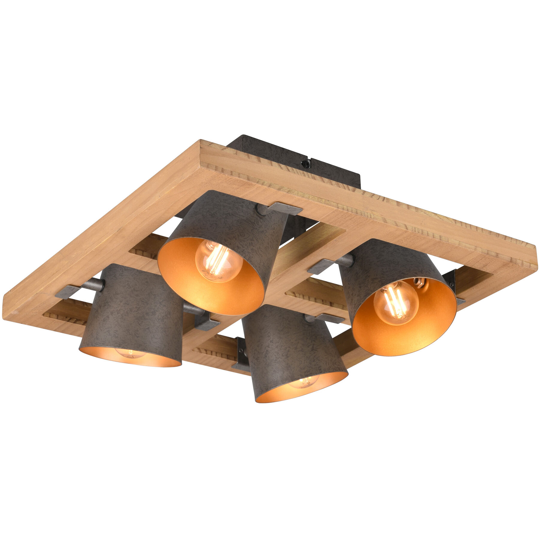 Deckenlampe Bree Nickel antik Metall B 39 cm
