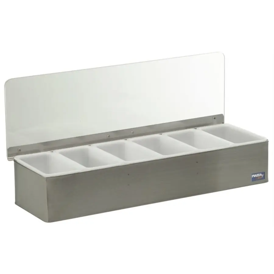 Aufbewahrungsbox Piazza Edelstahl Edelstahl B 14 cm T 45.5 cm