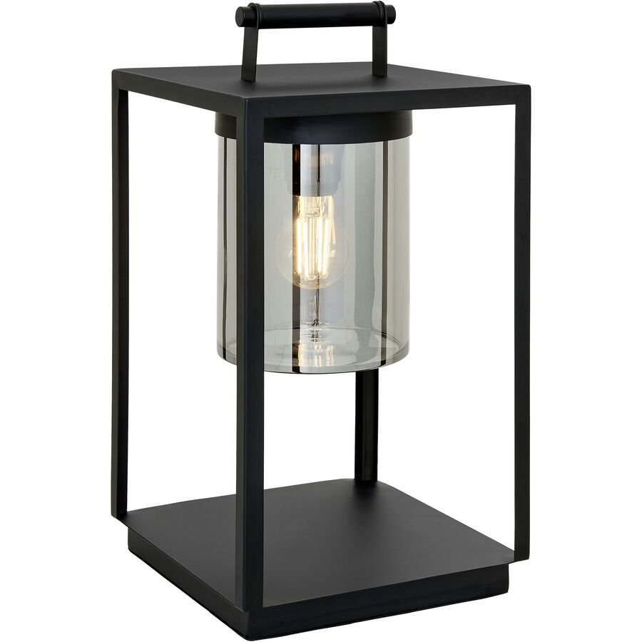 Aussenlampe Benne Schwarz Glas/Metall 24 cm 45 cm