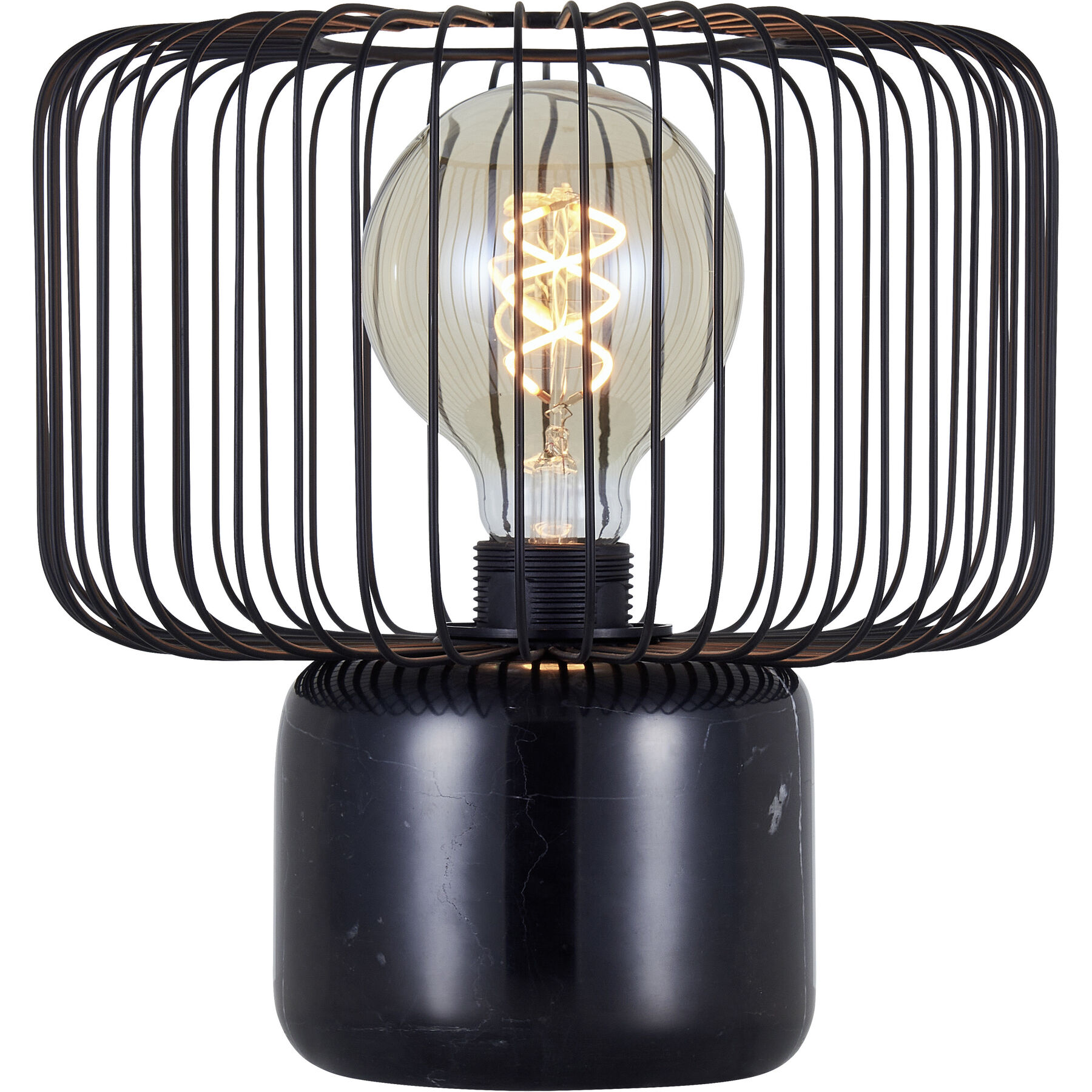Tischlampe Devis Marmor schwarz Marmor/Metall H 25 cm