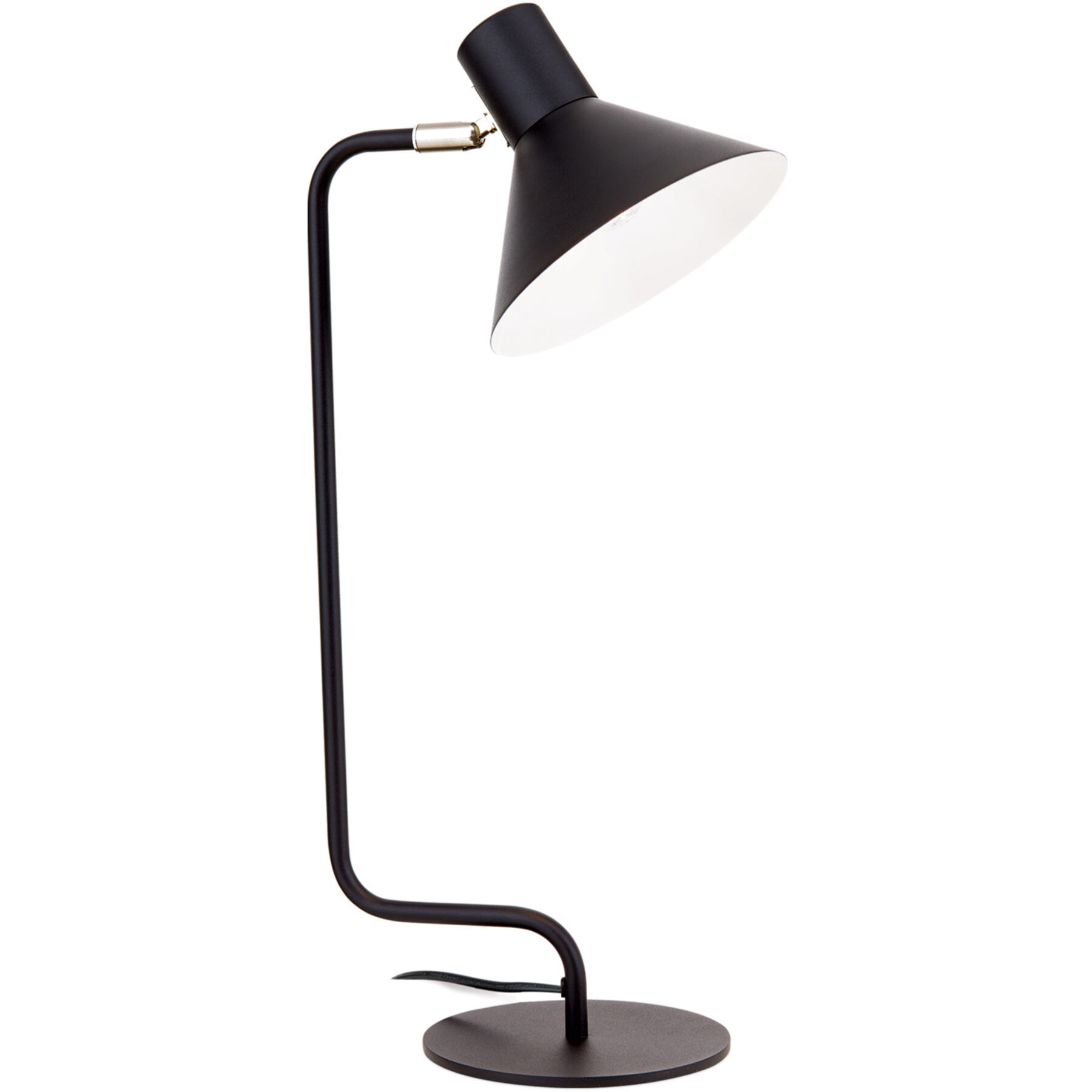 Tischlampe Viktoria schwarz Stahl H 51 cm