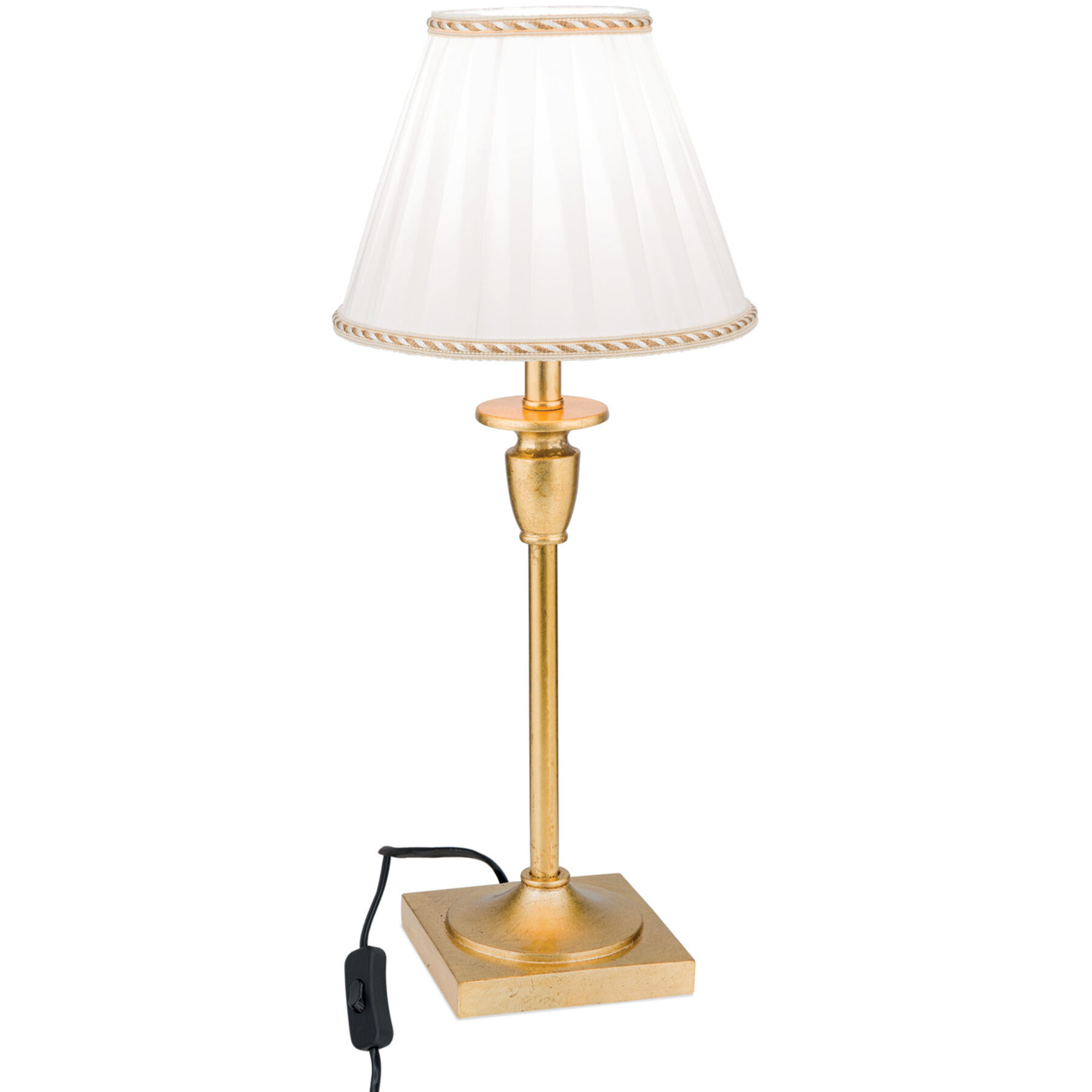 Tischlampe Fonsa gold Polyrasin/Textil H 43.2 cm