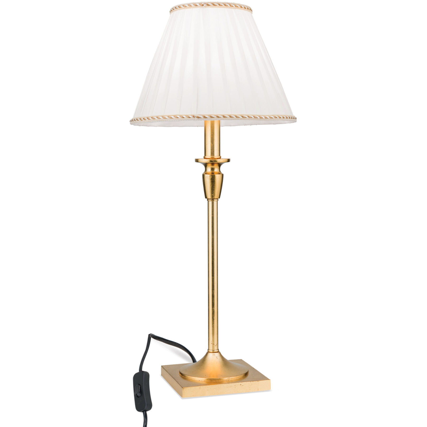 Tischlampe Fonsa gold Polyrasin/Textil H 61 cm
