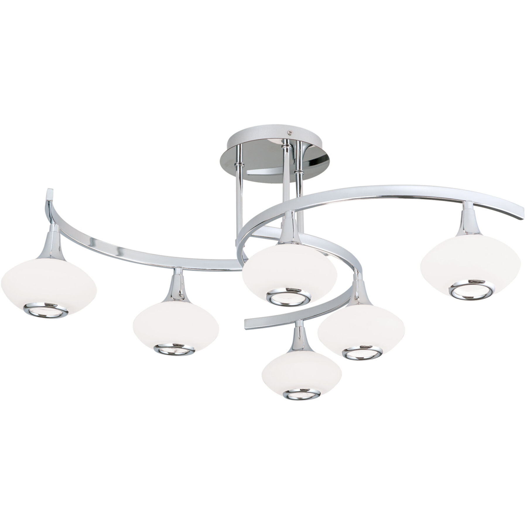 Deckenlampe Lia chrom Glas/Stahl B 71.5 cm