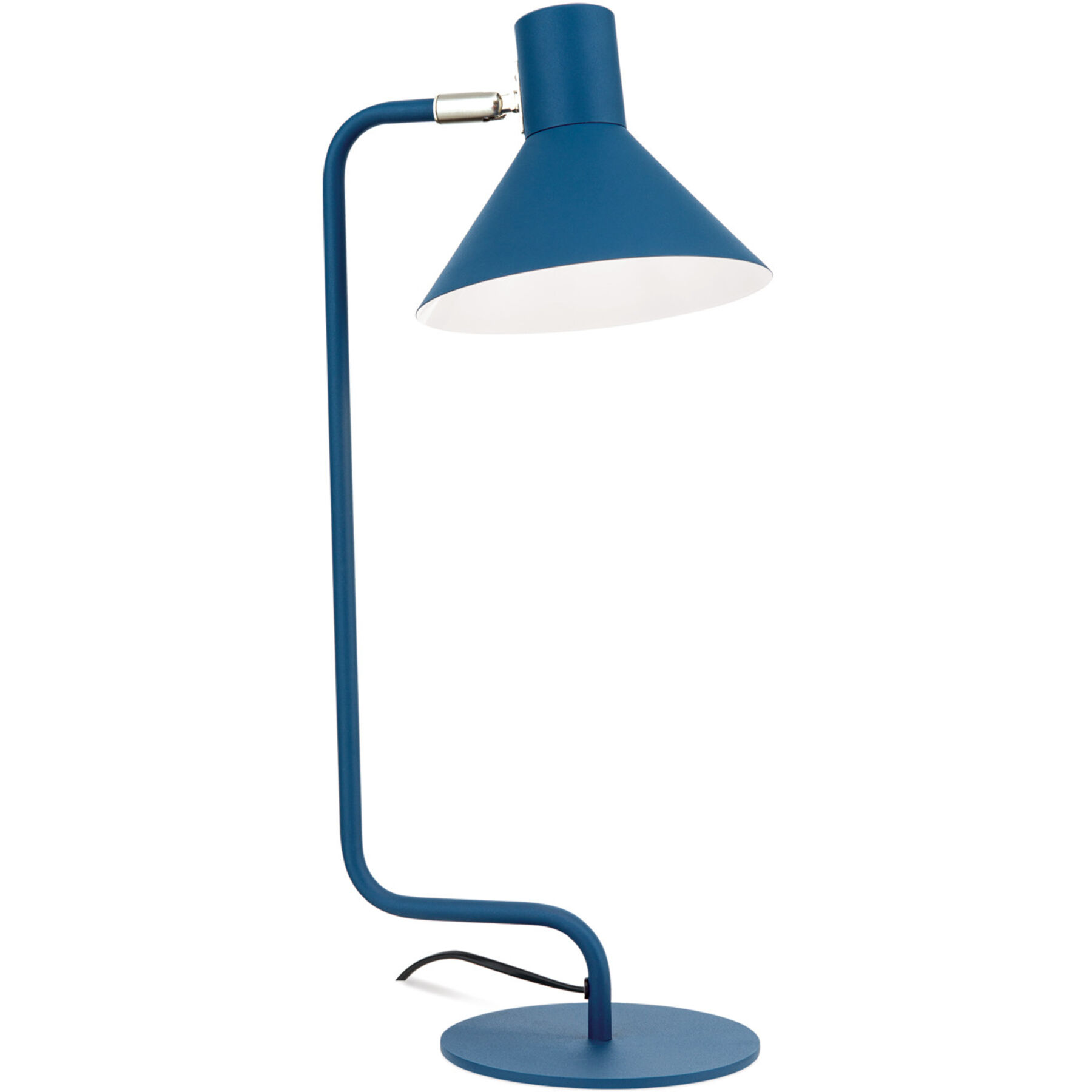 Tischlampe Viktoria blau Stahl H 51 cm
