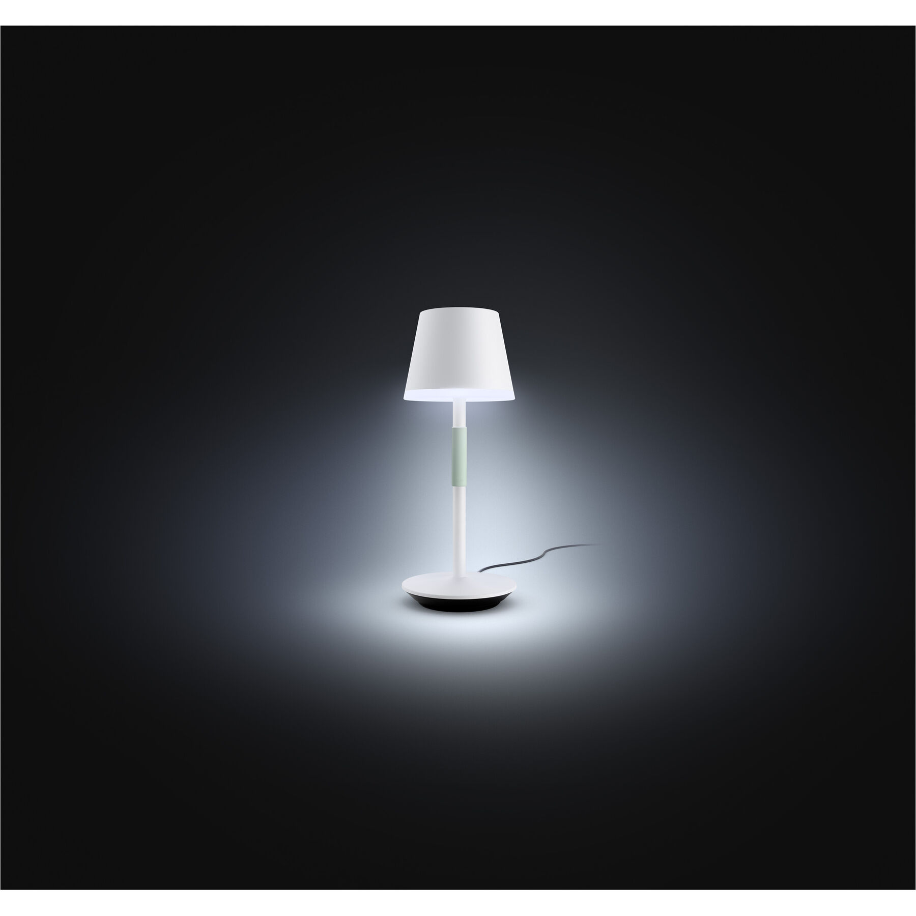 Tischlampe Philips Hue Weiss Aluminium H 35 cm 370 lm - LED - Lichtfarbe: Extra warmweiss - Helles Neutralweiss - LED Energiesparlampen