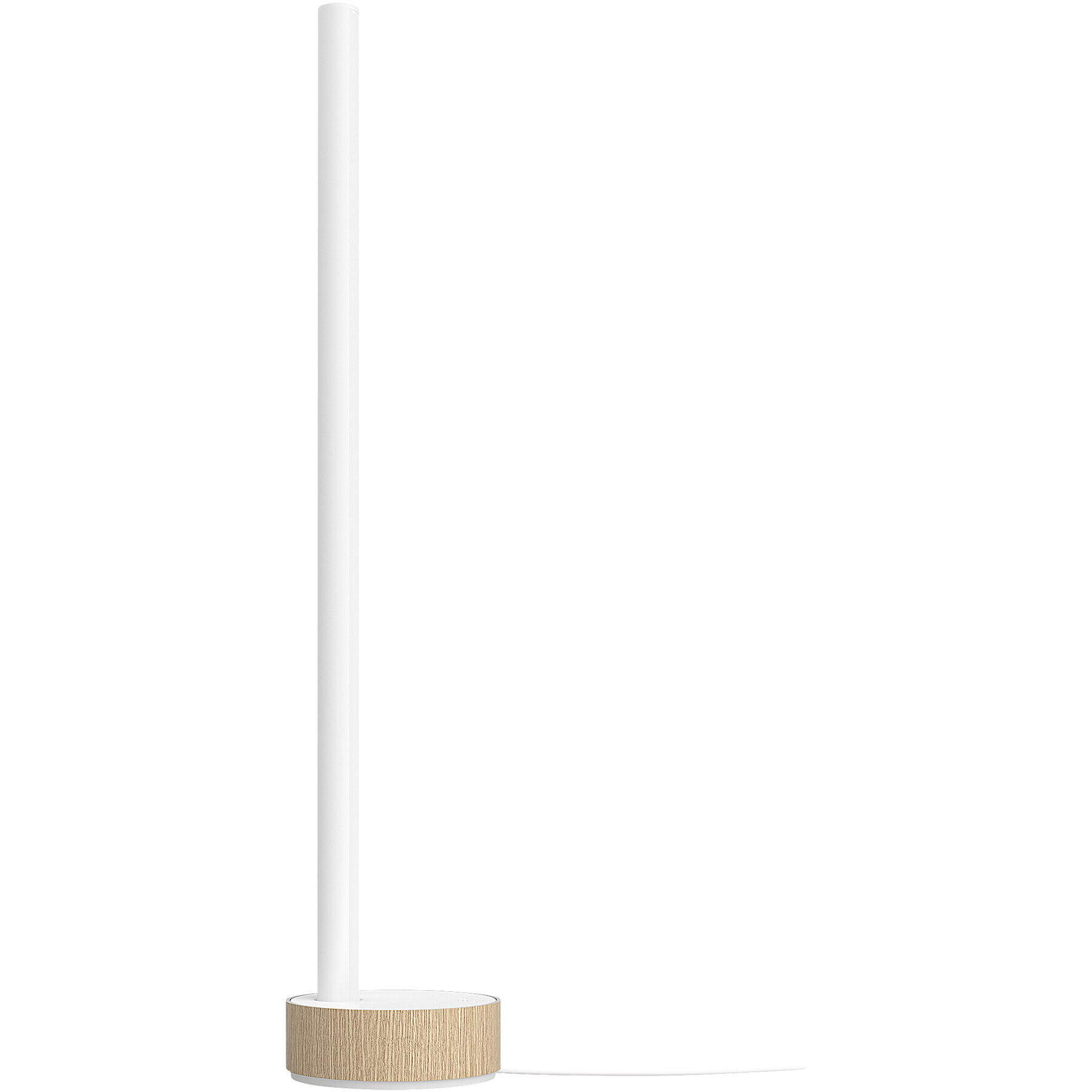 Tischlampe Philips Hue Weiss/holzfarbig Aluminium/Holz H 57.6 cm 730 lm - LED - Lichtfarbe: Extra warmweiss - Helles Neutralweiss - LED Energiesparlampen