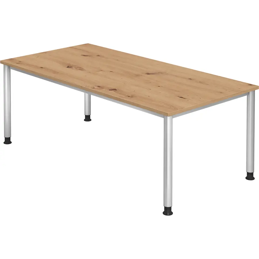 Scrivania Office Materiali di legno Quercia naturale L 200 P 100 A