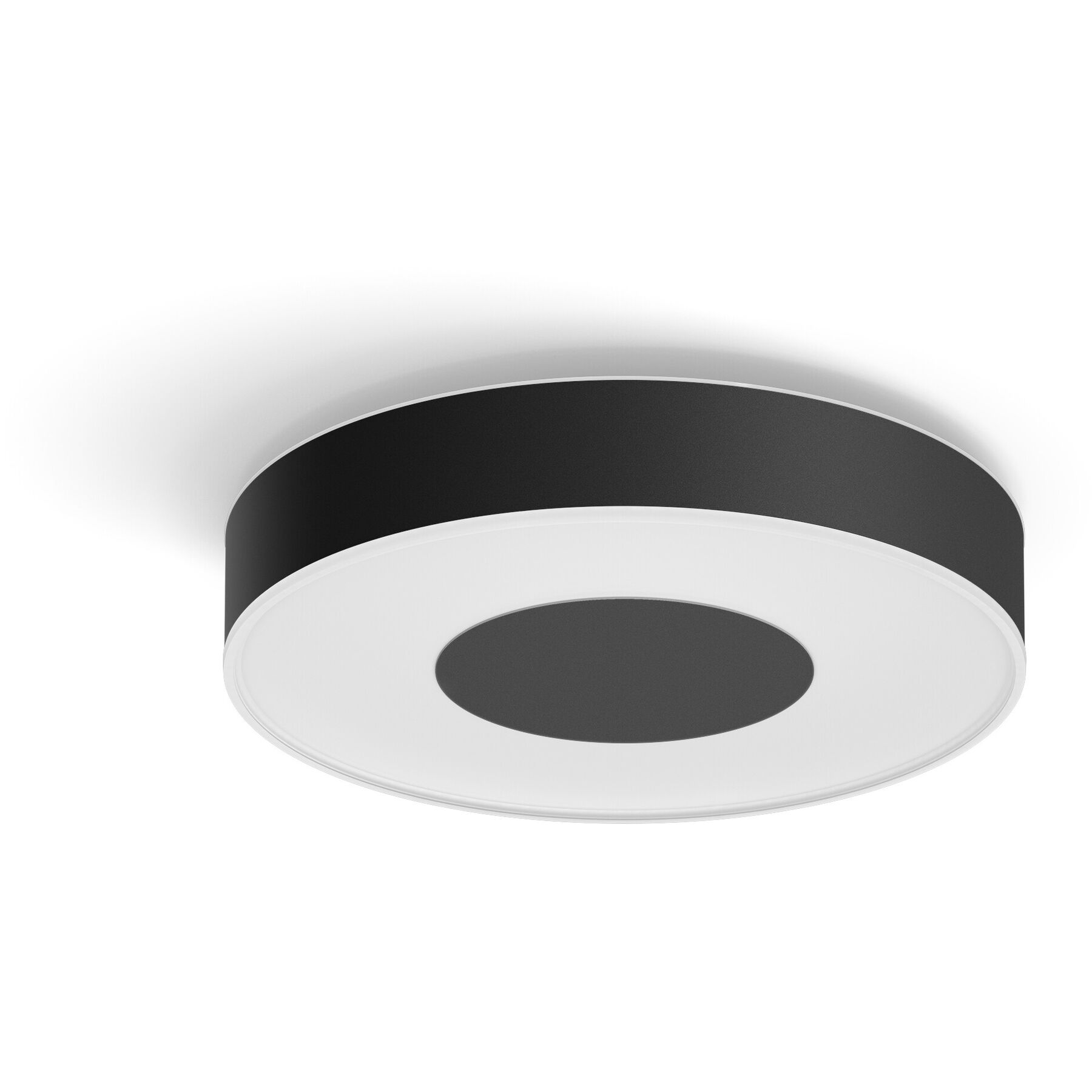 Deckenlampe Philips Hue Xamento Metall/Kunststoff schwarz Ø 38.1cm - LED - Lichtfarbe: Extra warmweiss - Helles Neutralweiss- LED Energiesparlampe