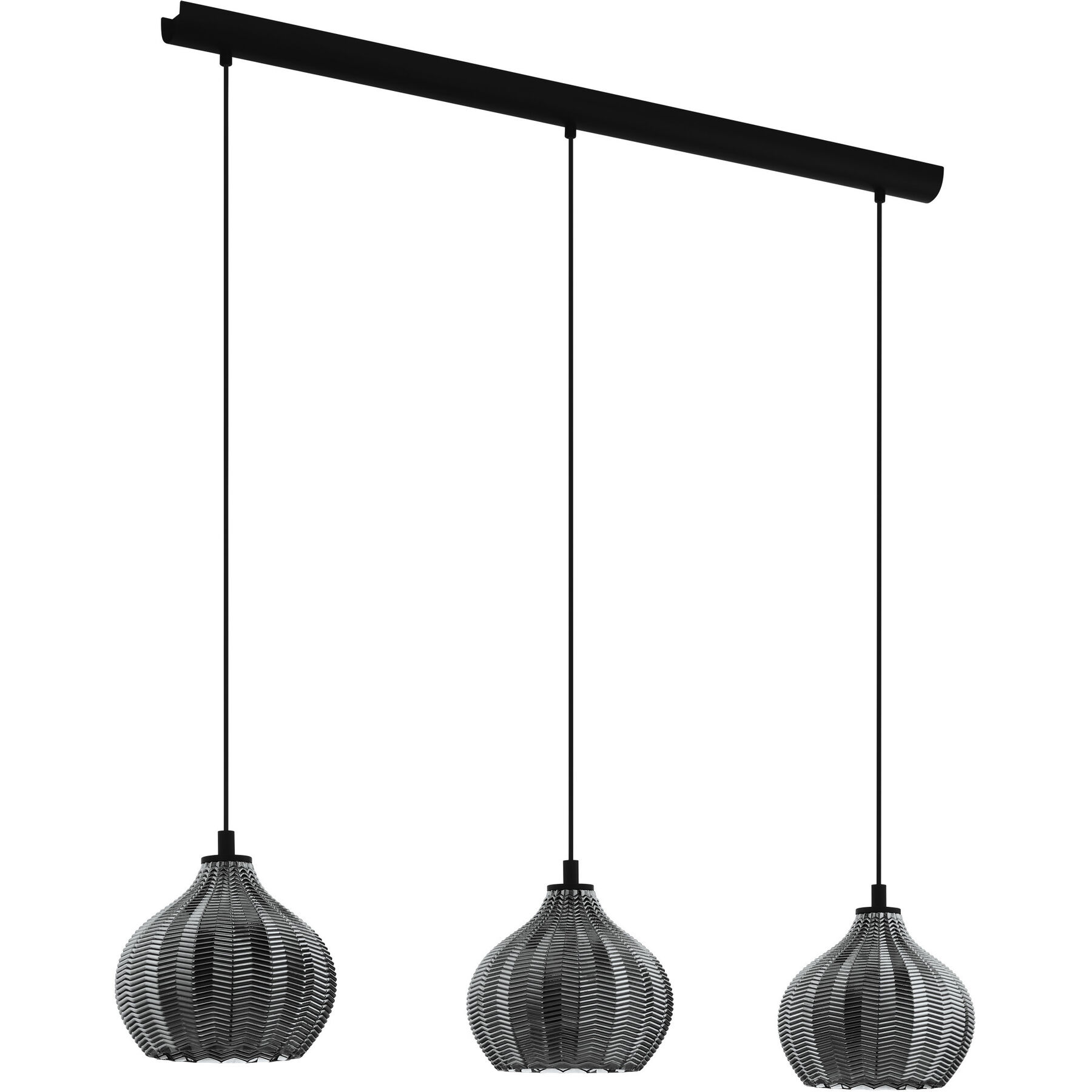 Eglo Pendellampe Tamallat Schwarz Stahl B 23 cm