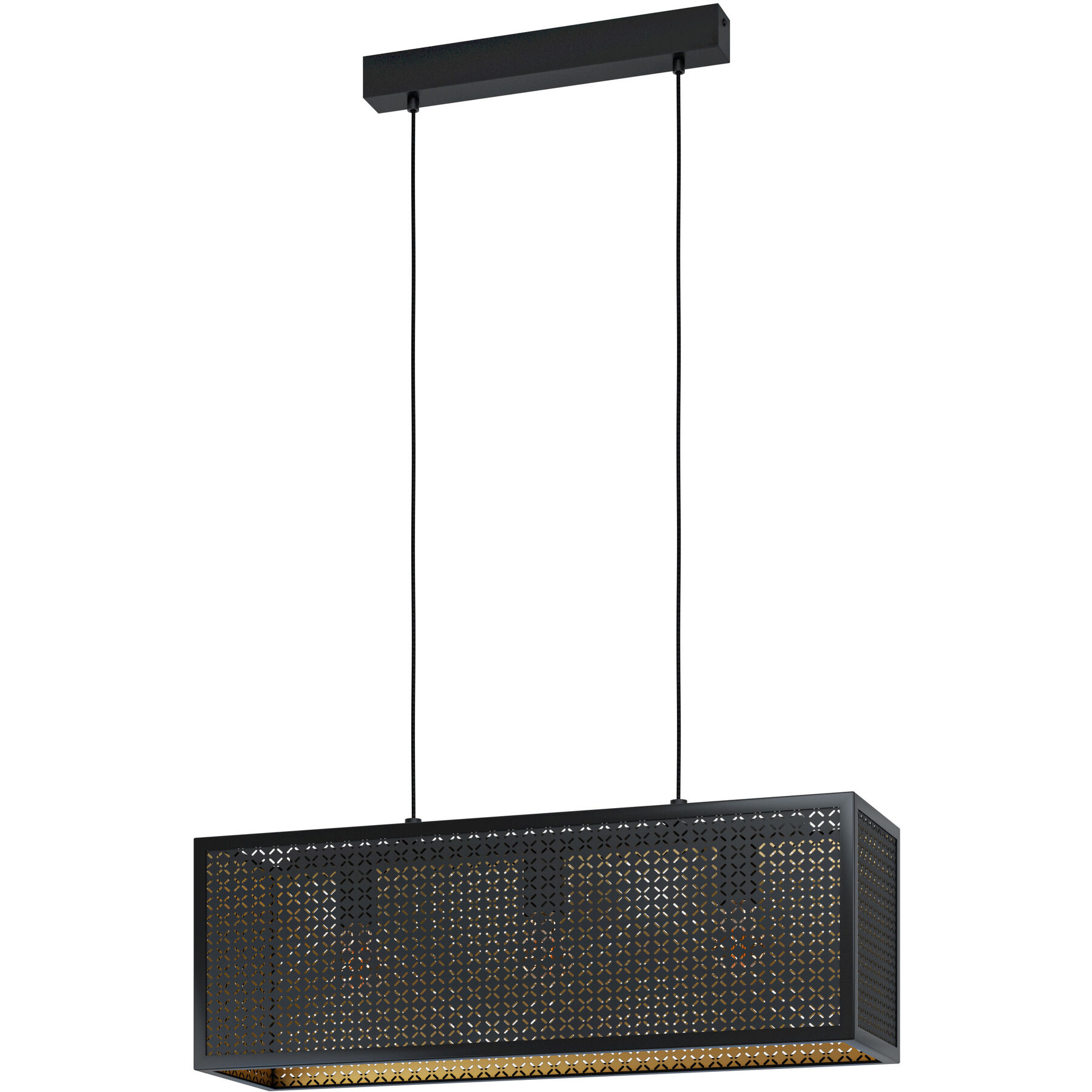 Eglo Pendellampe Sallicano Schwarz-gold Stahl B 20 cm
