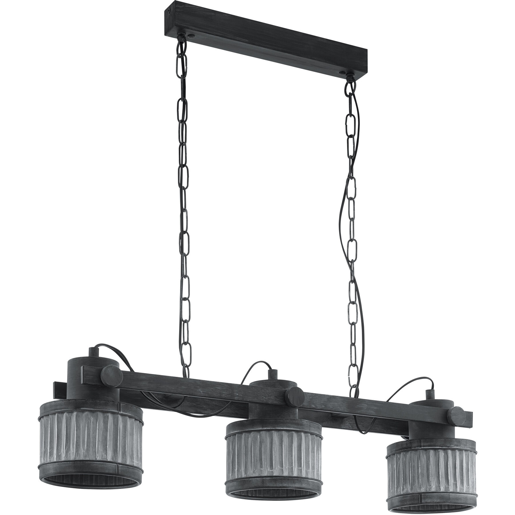 Eglo Pendellampe Turrock Grau/schwarz Stahl B 18 cm
