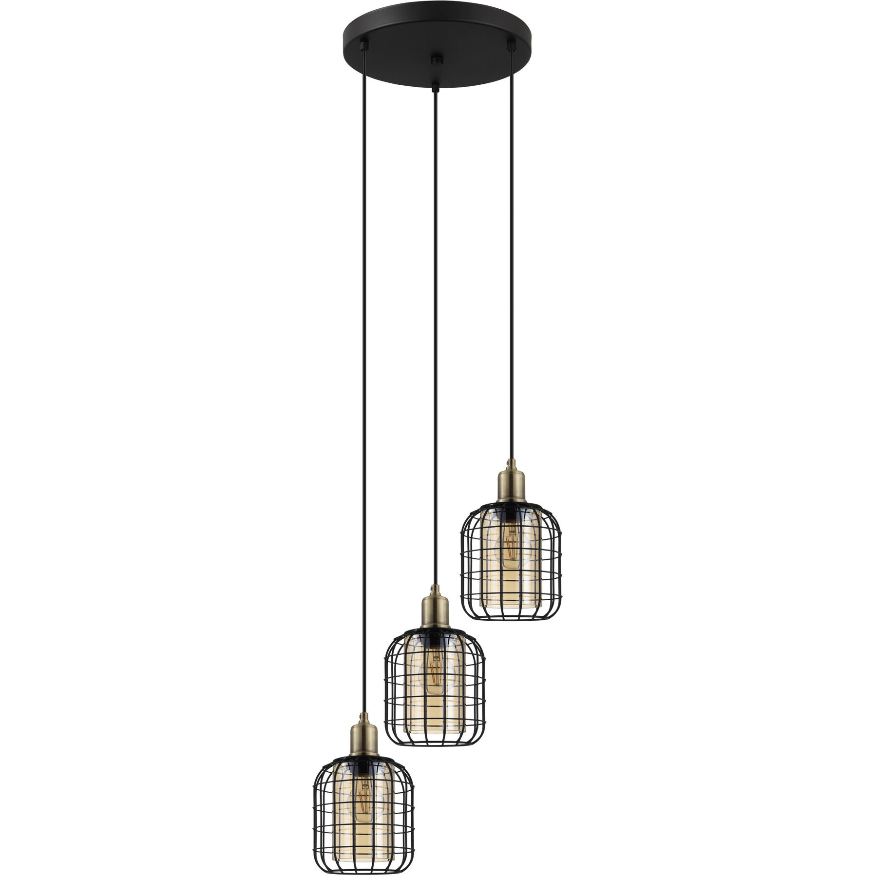 Eglo Pendellampe Chisle Braun/schwarz Stahl B 42.5 cm