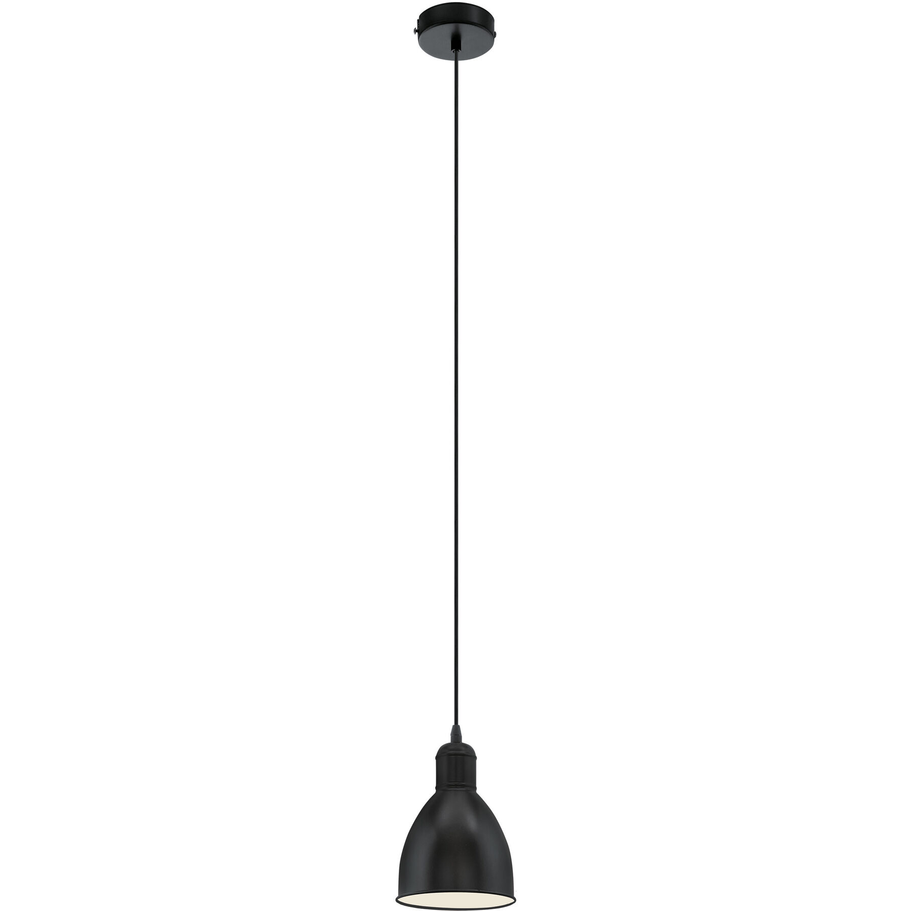 Eglo Pendellampe Priddy Schwarz/weiss Stahl B 15.5 cm