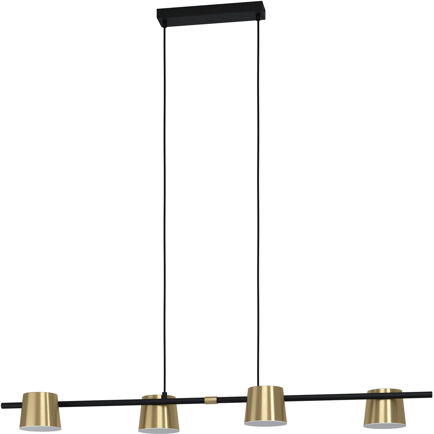 Eglo Pendellampe Altamira Schwarz/messing Stahl B 21 cm - LED - LED Energiesparlampen