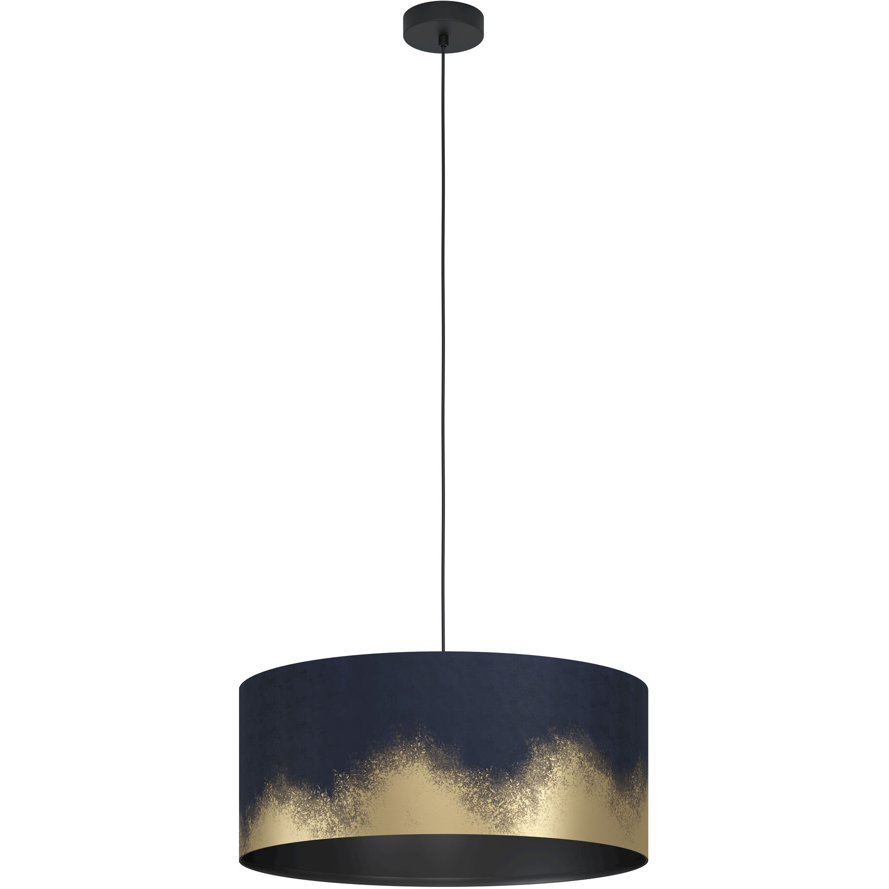 Eglo Pendellampe Casuarita Schwarz Stahl B 53 cm