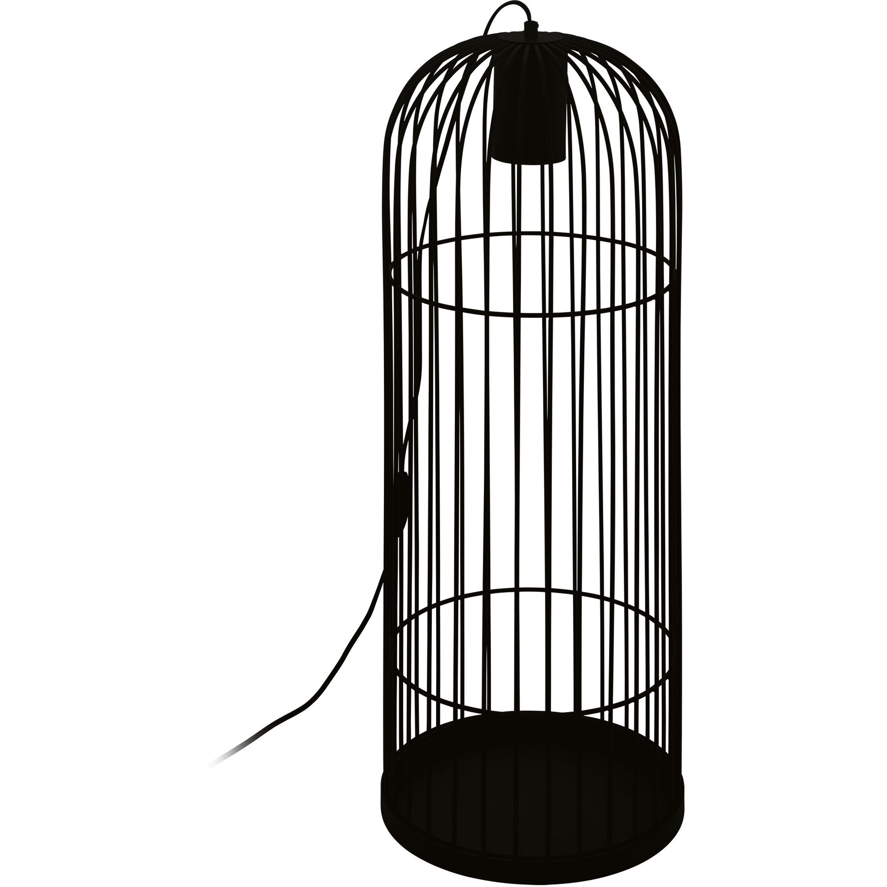 Eglo Stehlampe Latchely Schwarz Stahl H 72 cm