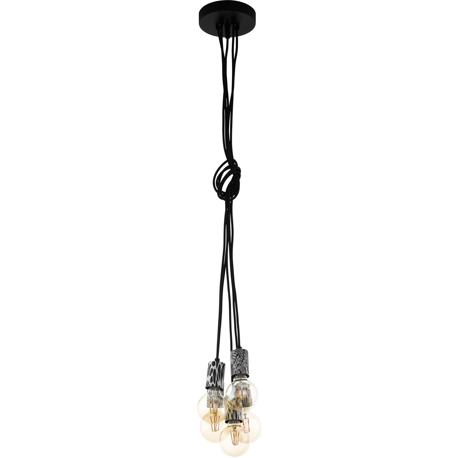 Eglo Pendellampe Nagpur Schwarz Stahl B 14.5 cm