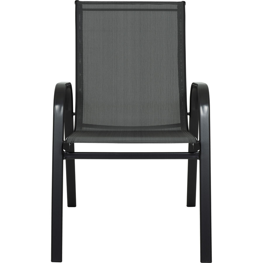 Gartenstuhl Vasto II Grau Stoff/Metall 55 cm