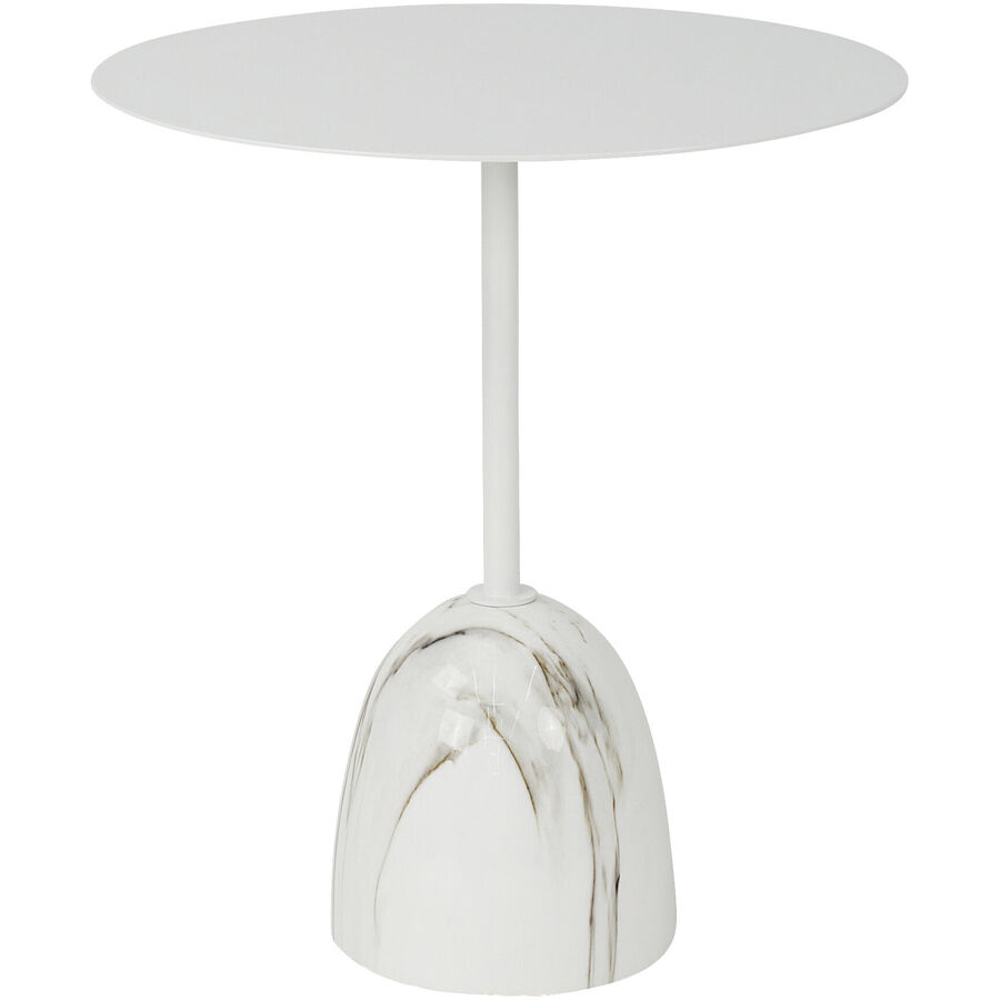 Beistelltisch Porto Weiss Stahl 45 cm