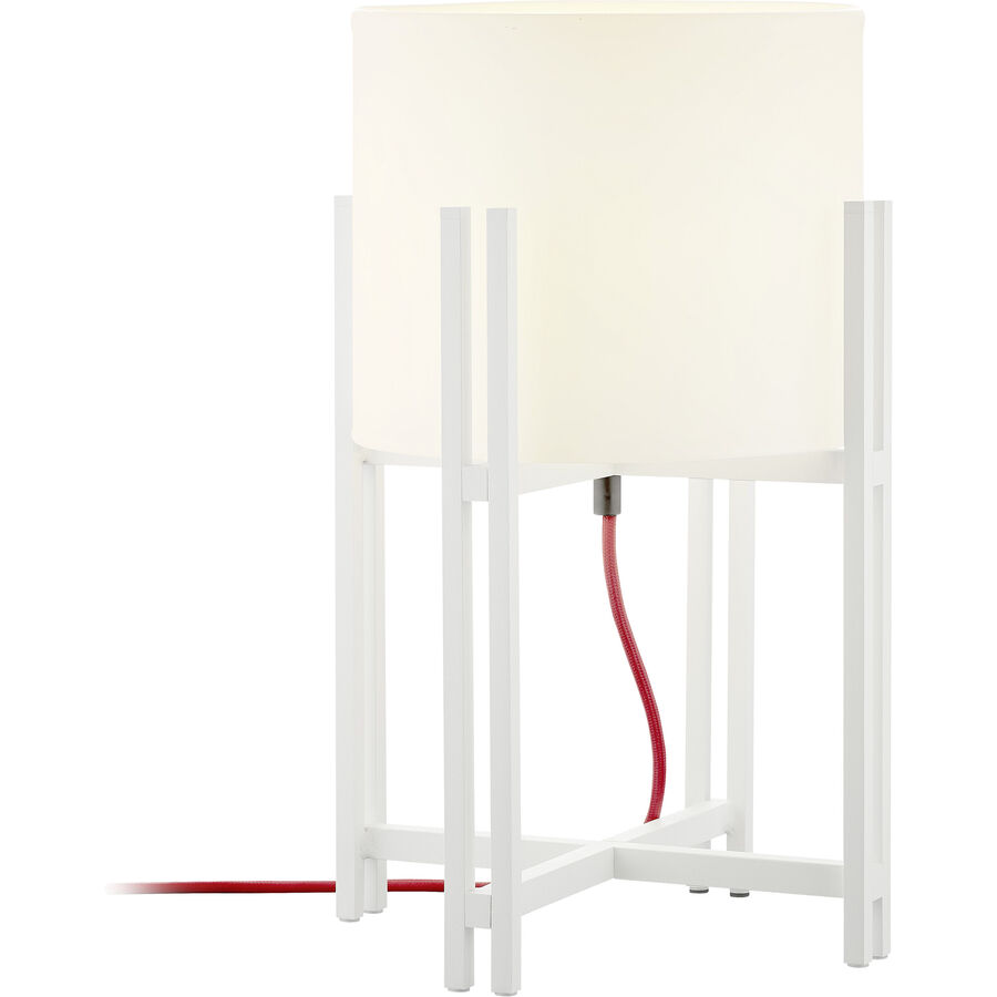Tischlampe Dynasty Weiss Aluminium/Glas 26 cm 34 cm