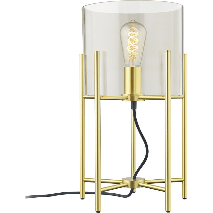 Tischlampe Heritage Gold Glas/Messing 26 cm 34 cm