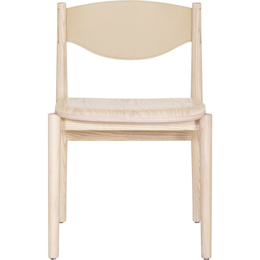 Stuhl Tepino Beige/Braun Holz 47 cm – Farbe: natur – Material: Esche – Stuhl