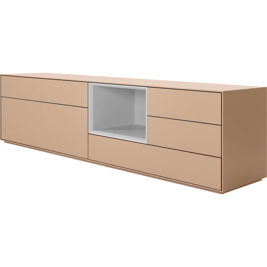 Sideboard Mailand Rosa/OrangeGrau MDF 204 cm 53 cm