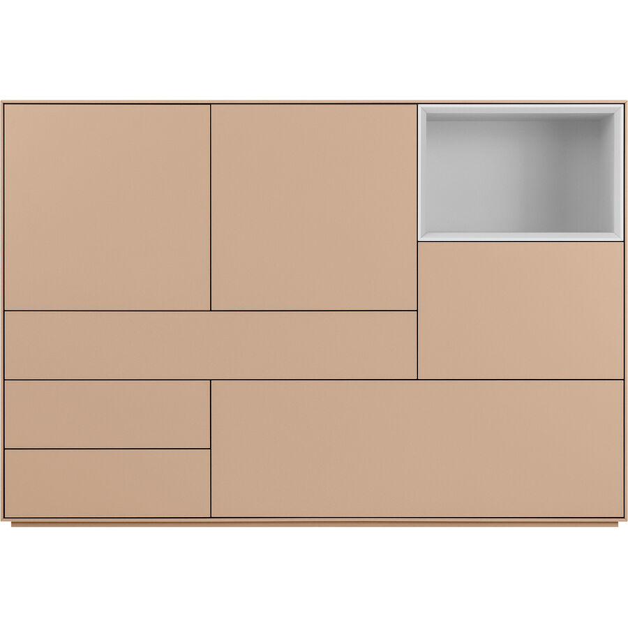 Highboard Mailand Orange Holz 153 cm 103 cm